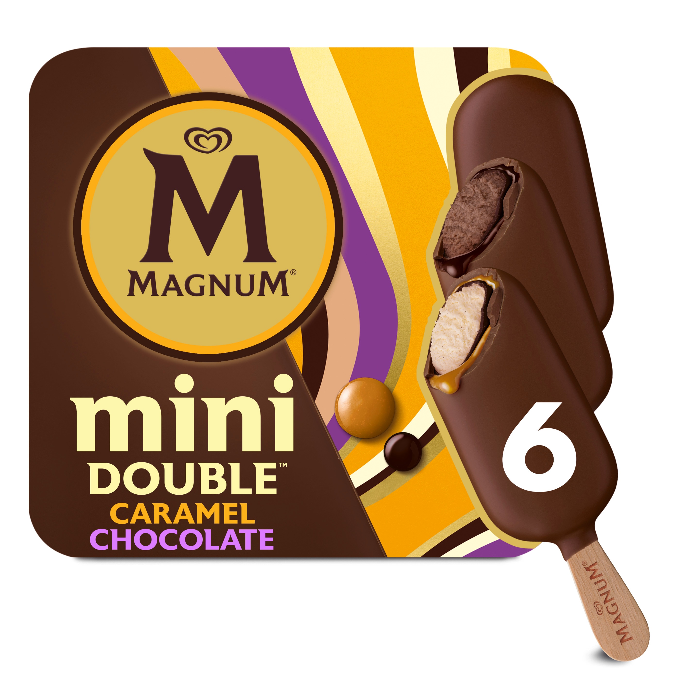 Magnum Mini Double Caramel & Mini Double Chocolate x6