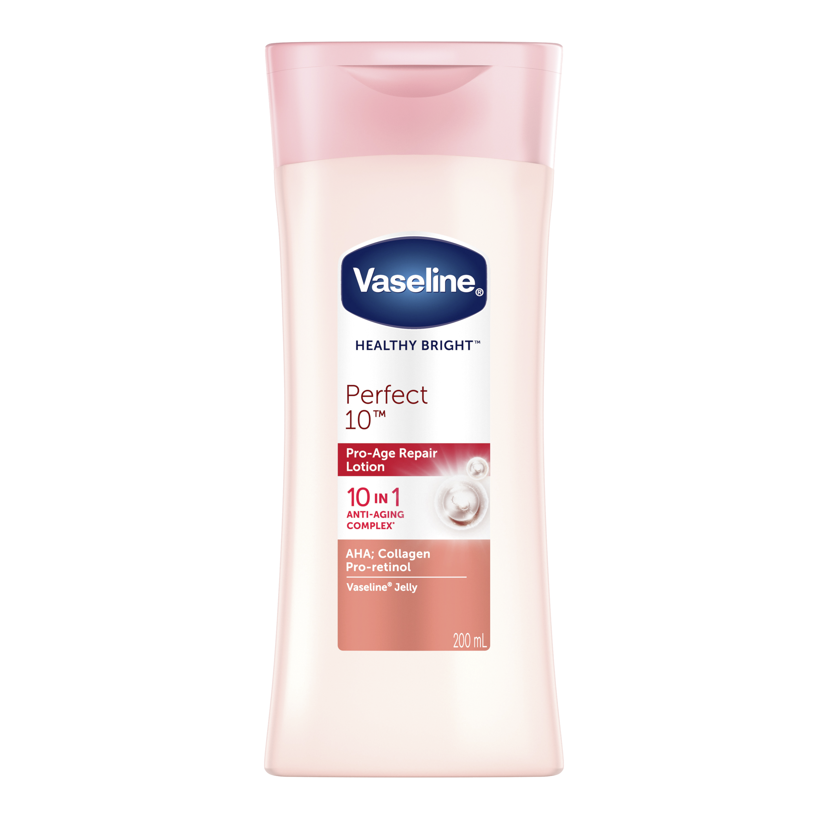 Vaseline HEALTHY WHITE UV HAND BODY LOTION  PERFECT 10  200ML packshot