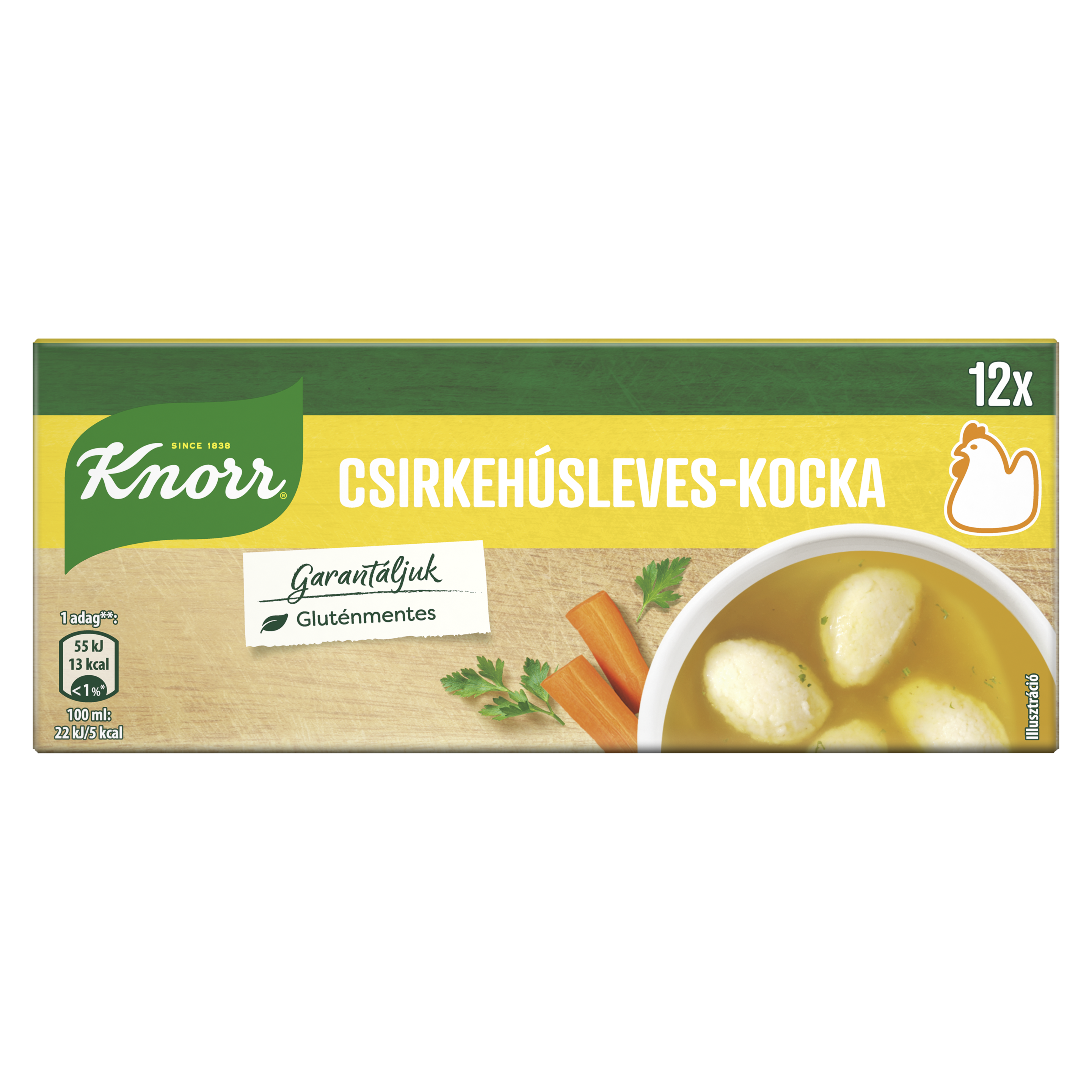 Knorr Csirkehúsleves-kocka 120g