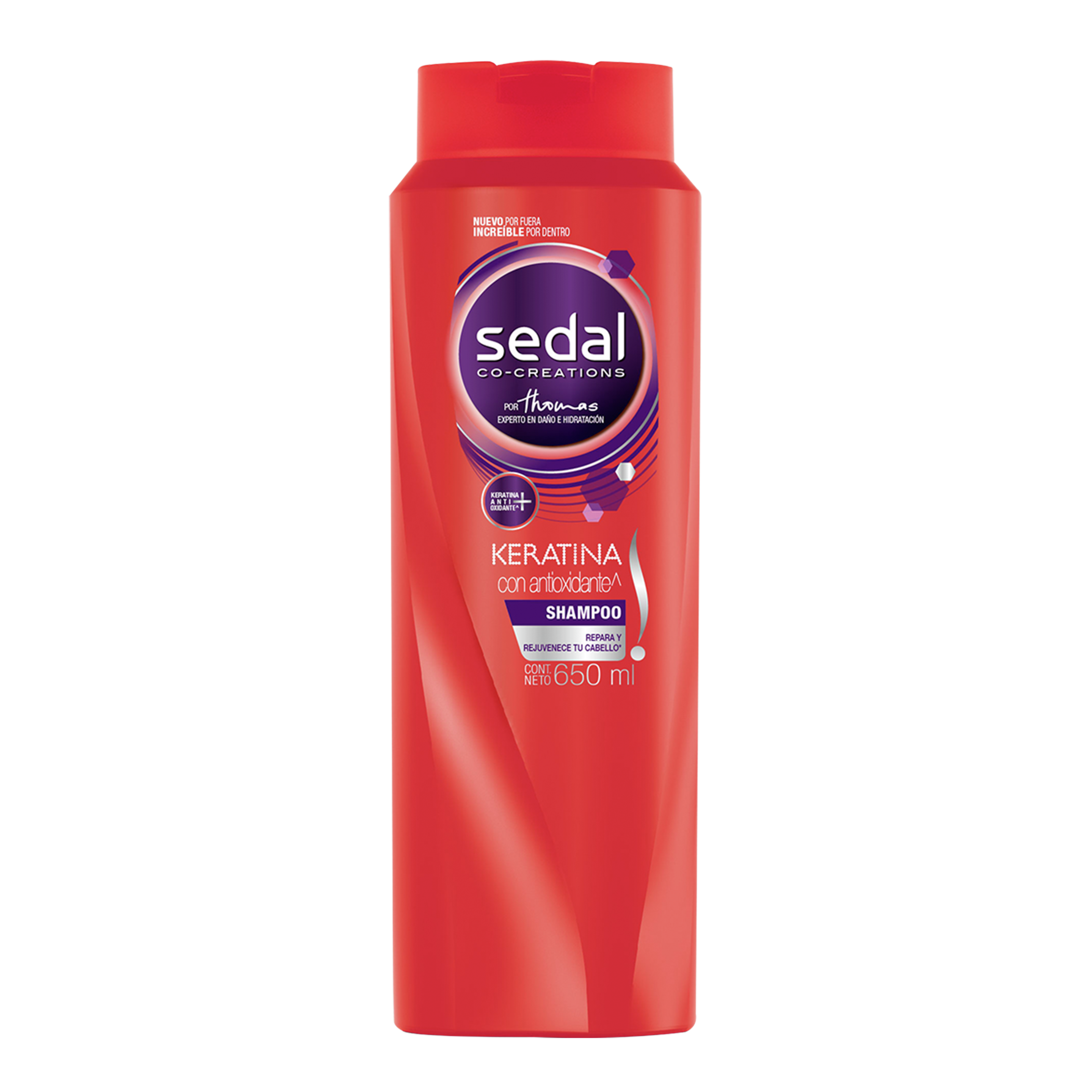 Imagen al frente del paquete Sedal Keratina Con Antioxidante 650 ml