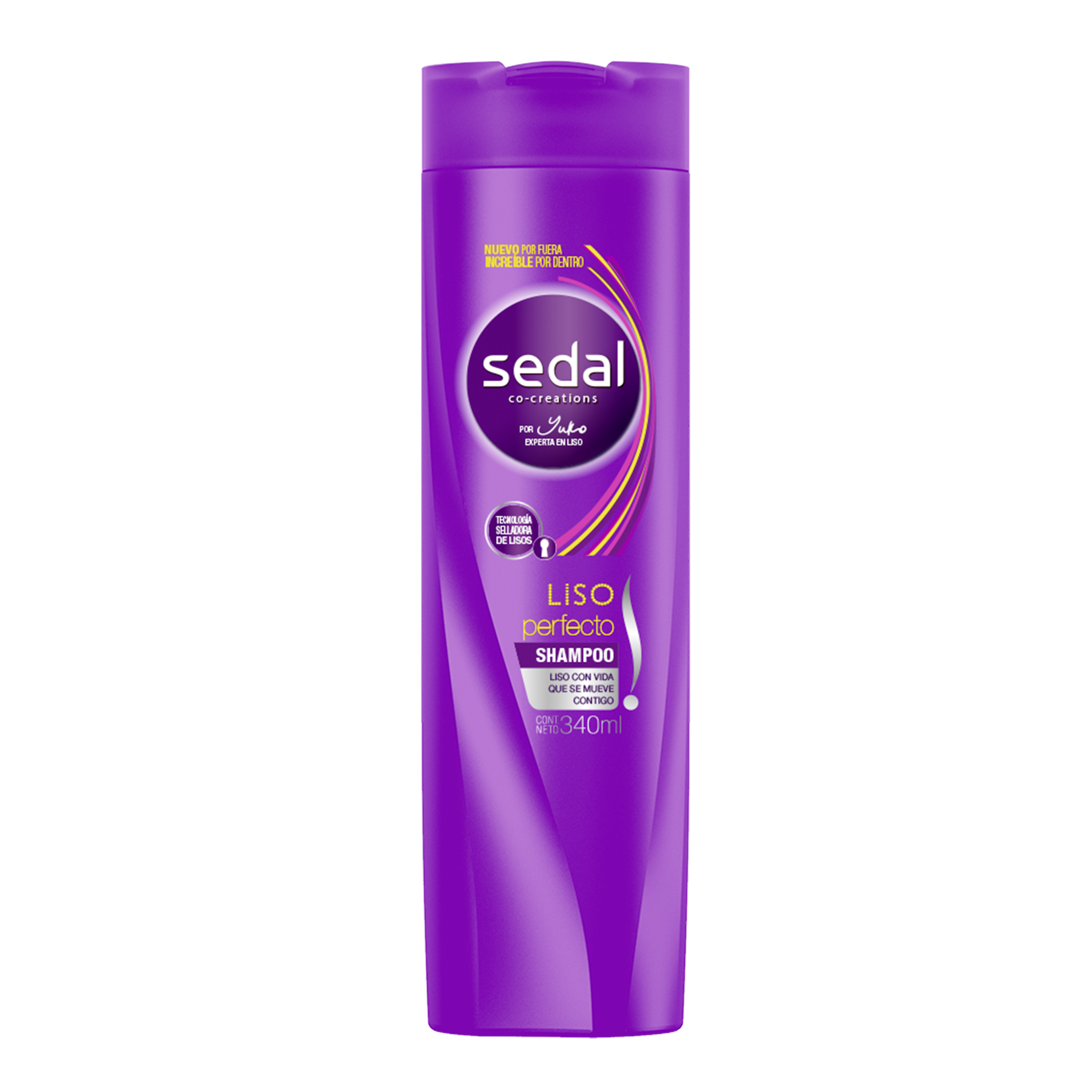 Imagen al frente del paquete Sedal Shampoo Liso Perfecto 340 ml