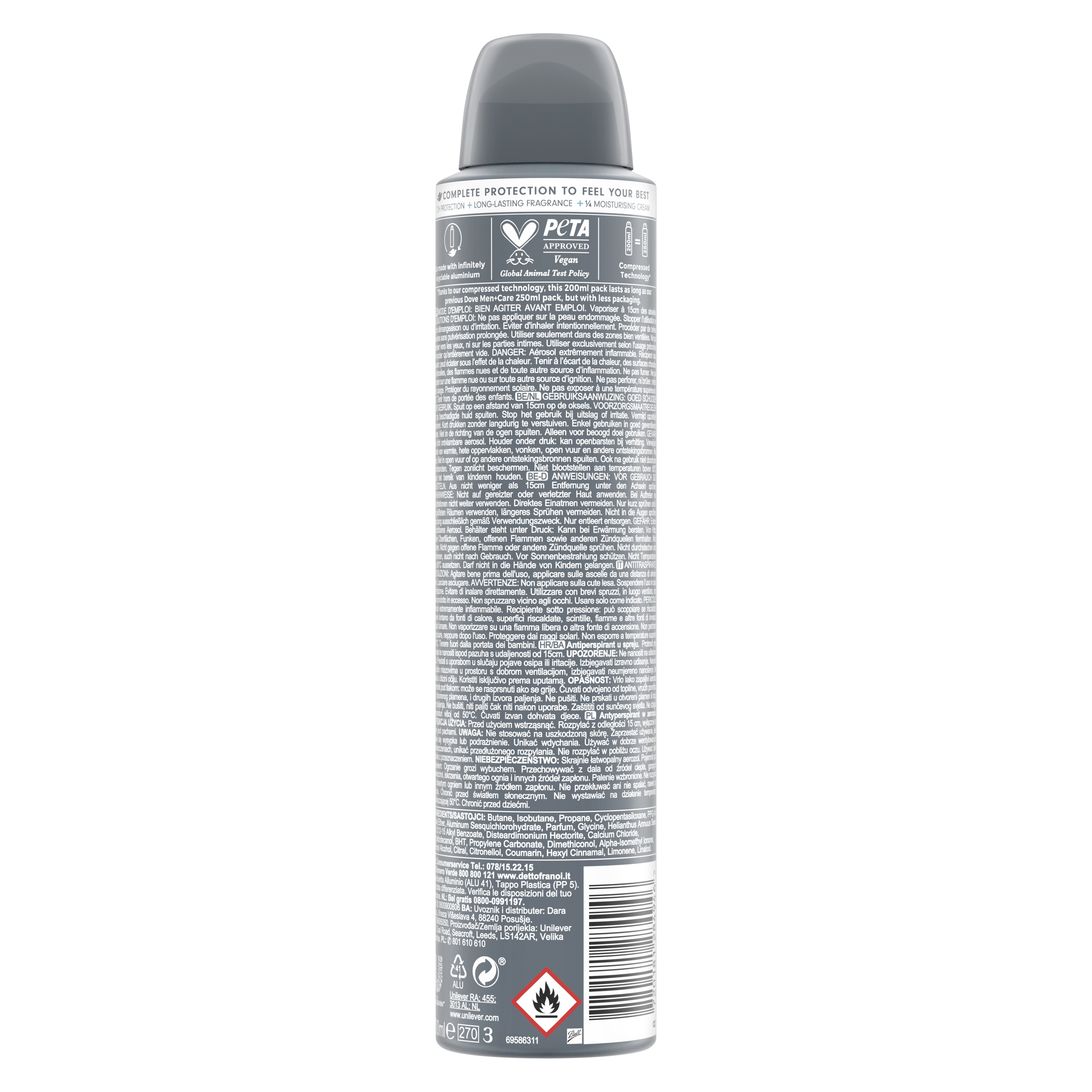 Men+Care Antyperspirant w aerozolu Advanced Care Clean Comfort 150ml