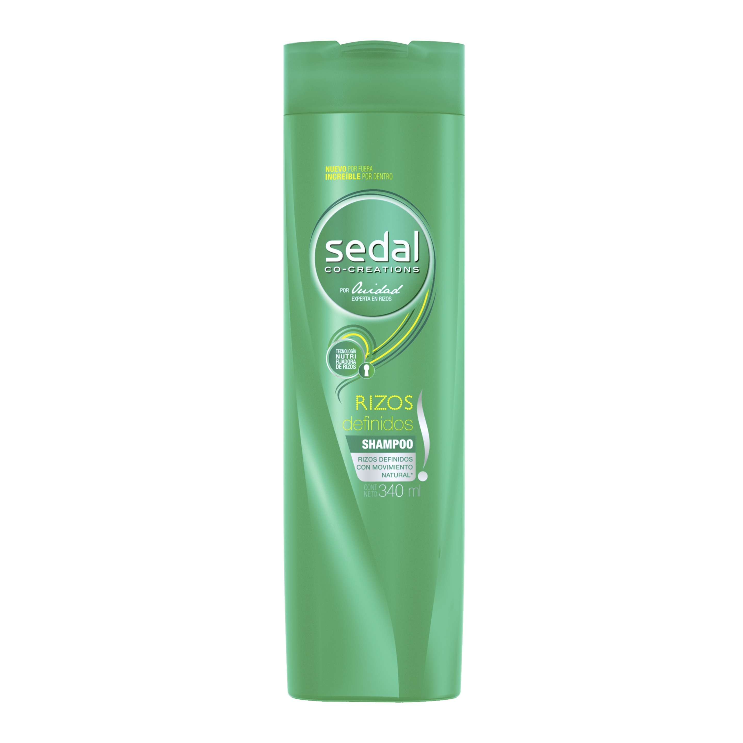 Imagen al frente del paquete Sedal Shampoo Rizos Definidos 340 ml
