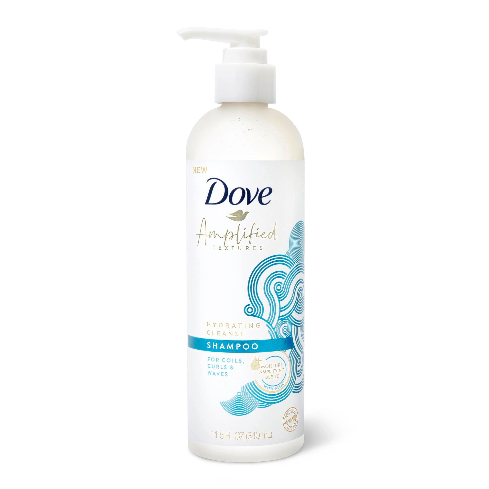 Dove Amplified Textures Hydrating Cleanse with Moisture Amplifying blend Shampoo for curly hair 340 ml