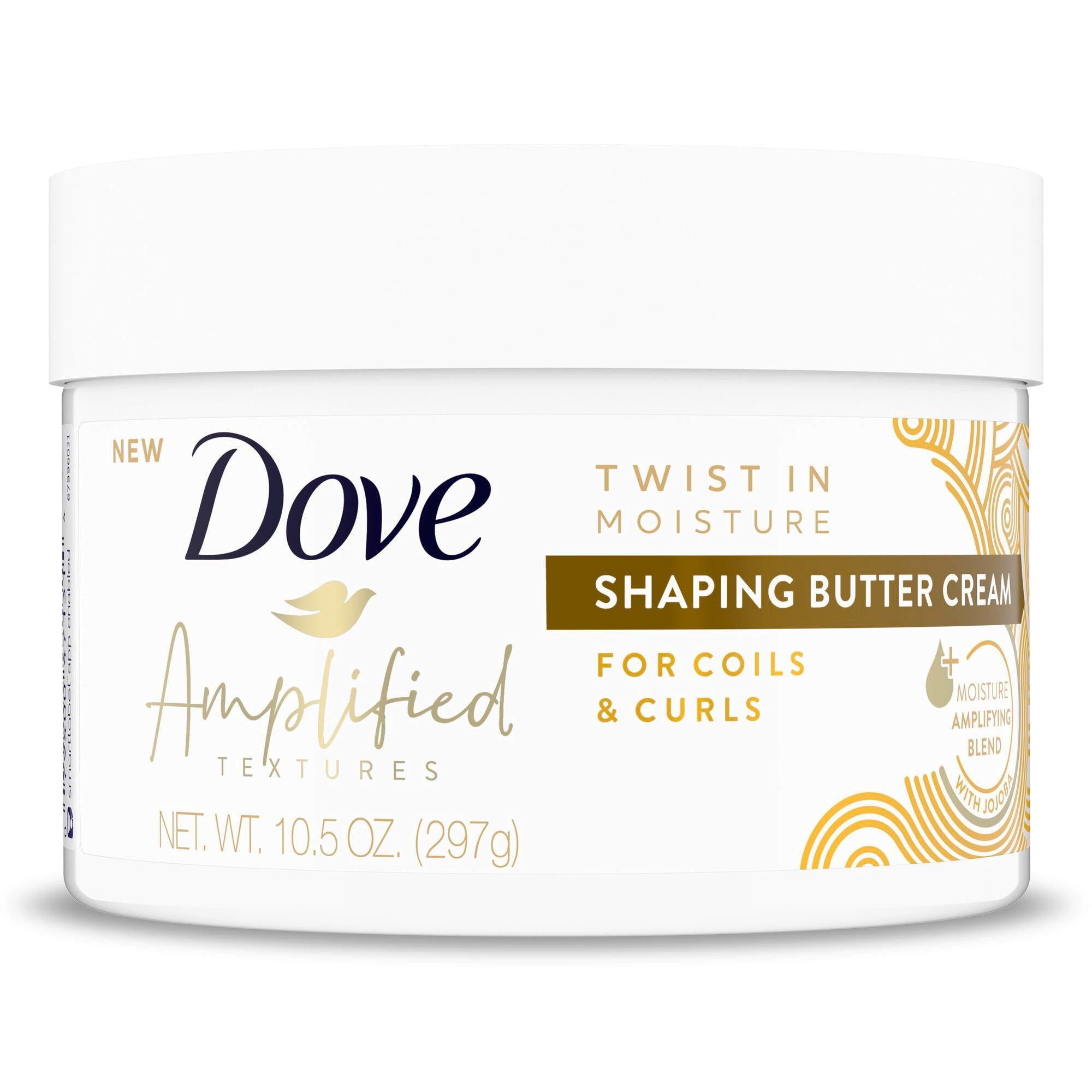 Dove Amplified Textures Twist in Moisture with Moisture Amplifying blend Shaping Butter Hair Cream for curly hair 297 g