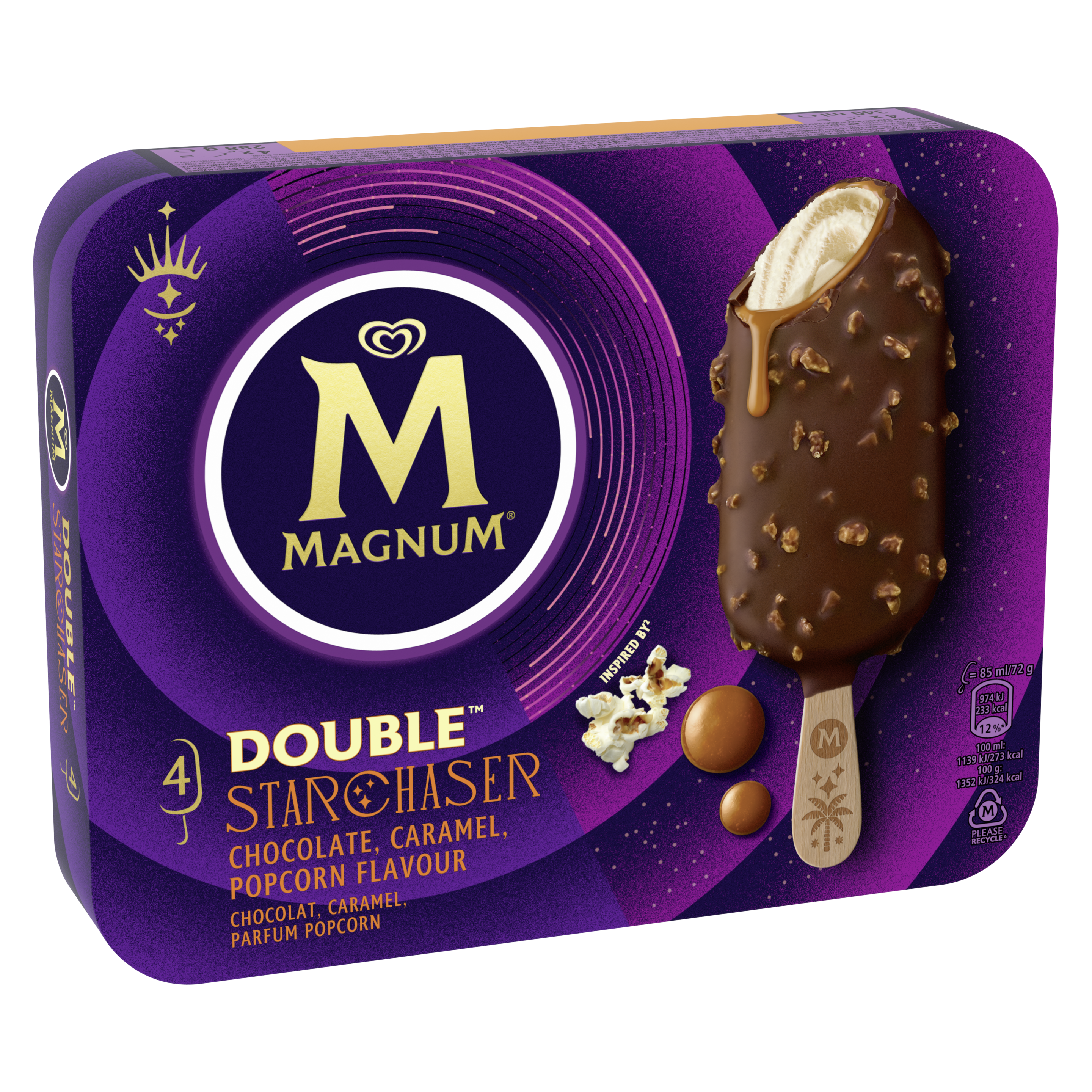 Magnum Multipack Dupla Sós karamell és Popcorn ízű
