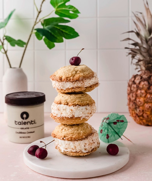 Piña Colada Gelato Sandwich Recipe