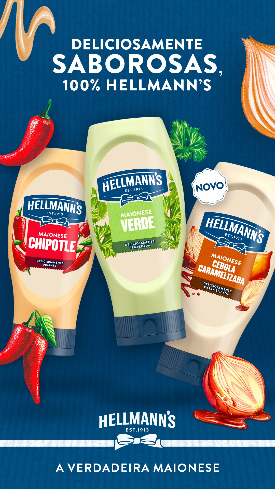 Maionese, molhos e recitas Hellmann's BR