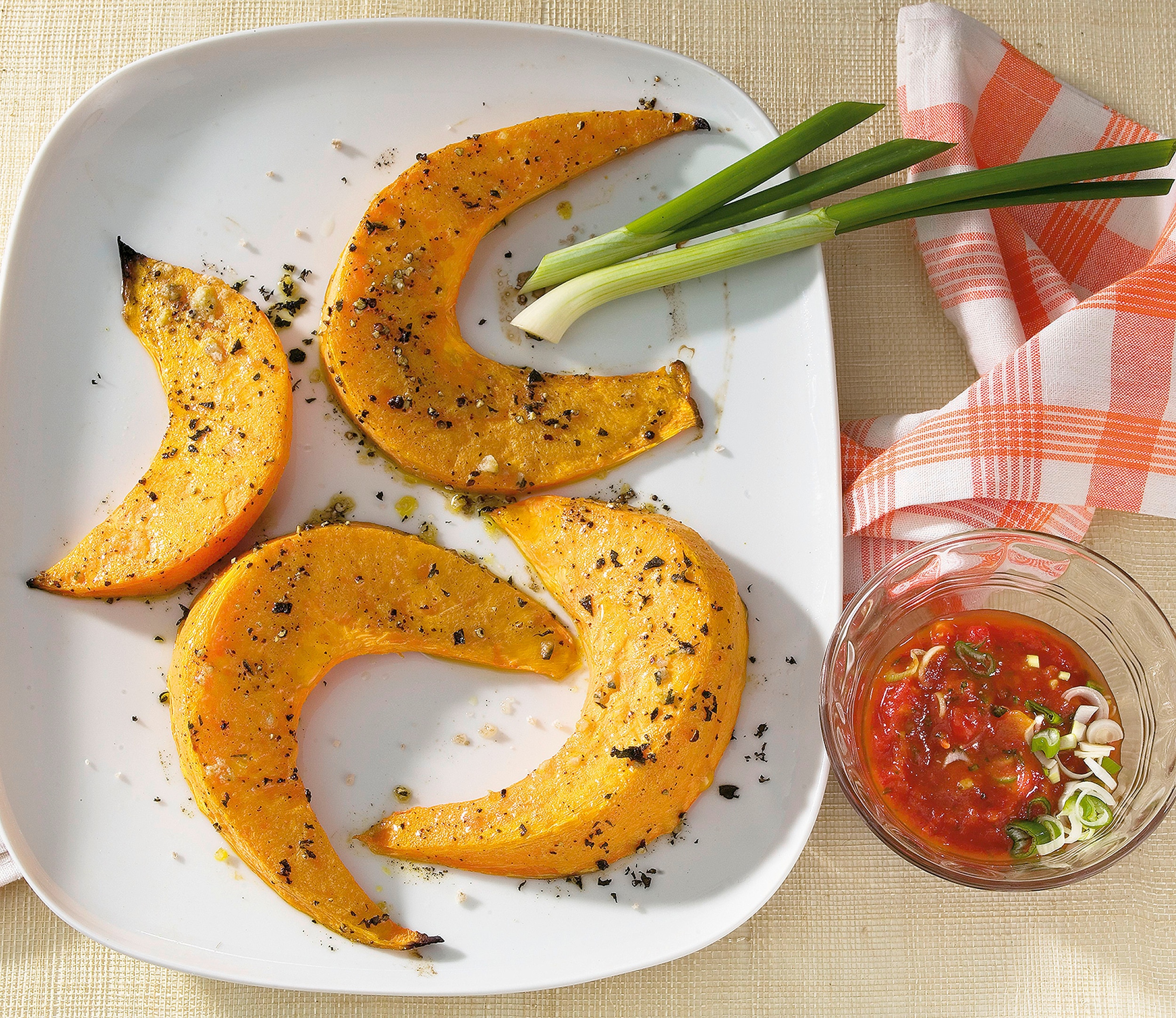 Kürbis aus dem Ofen