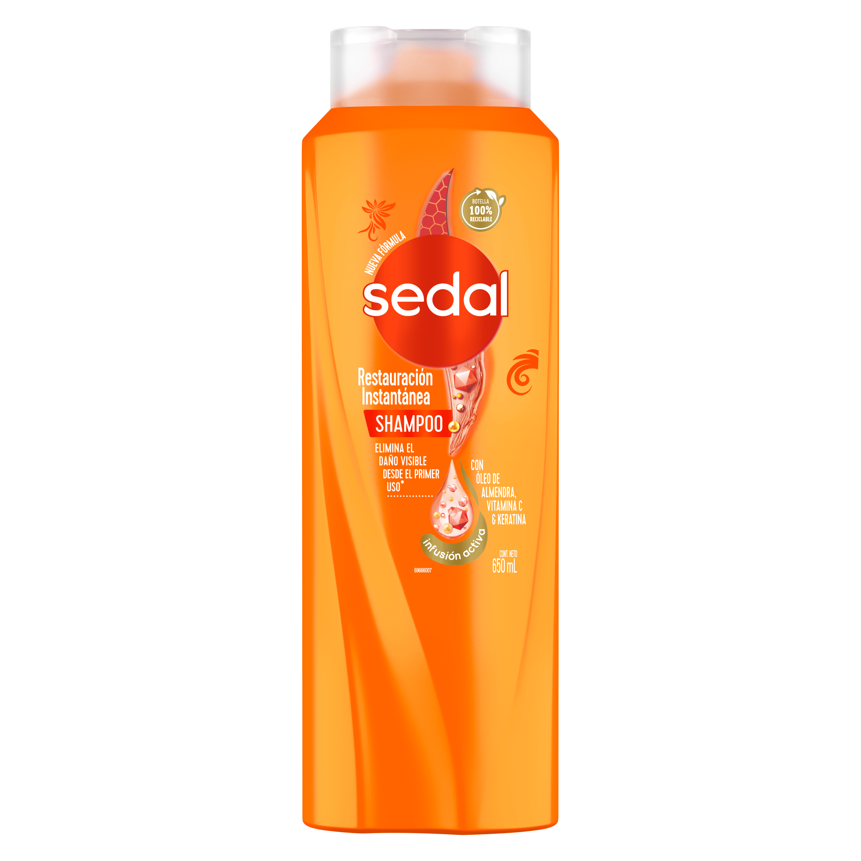 Imagen de envase Restauración Instantánea Infusión Activa Shampoo 650ml