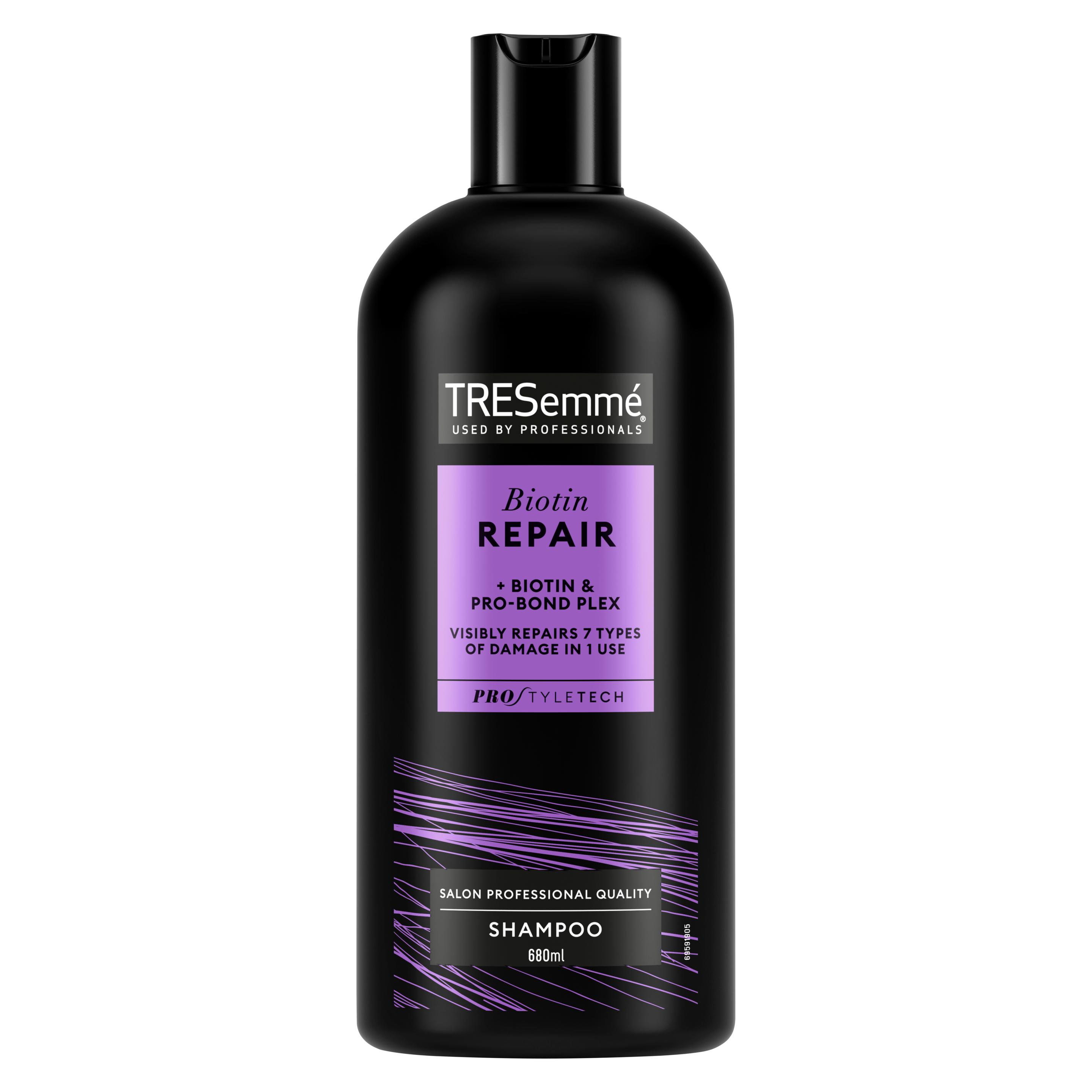 TRESemme  Biotin Repair visibly repairs 7 types of damage in one use Shampoo for dry, damaged hair 6x 680 ml