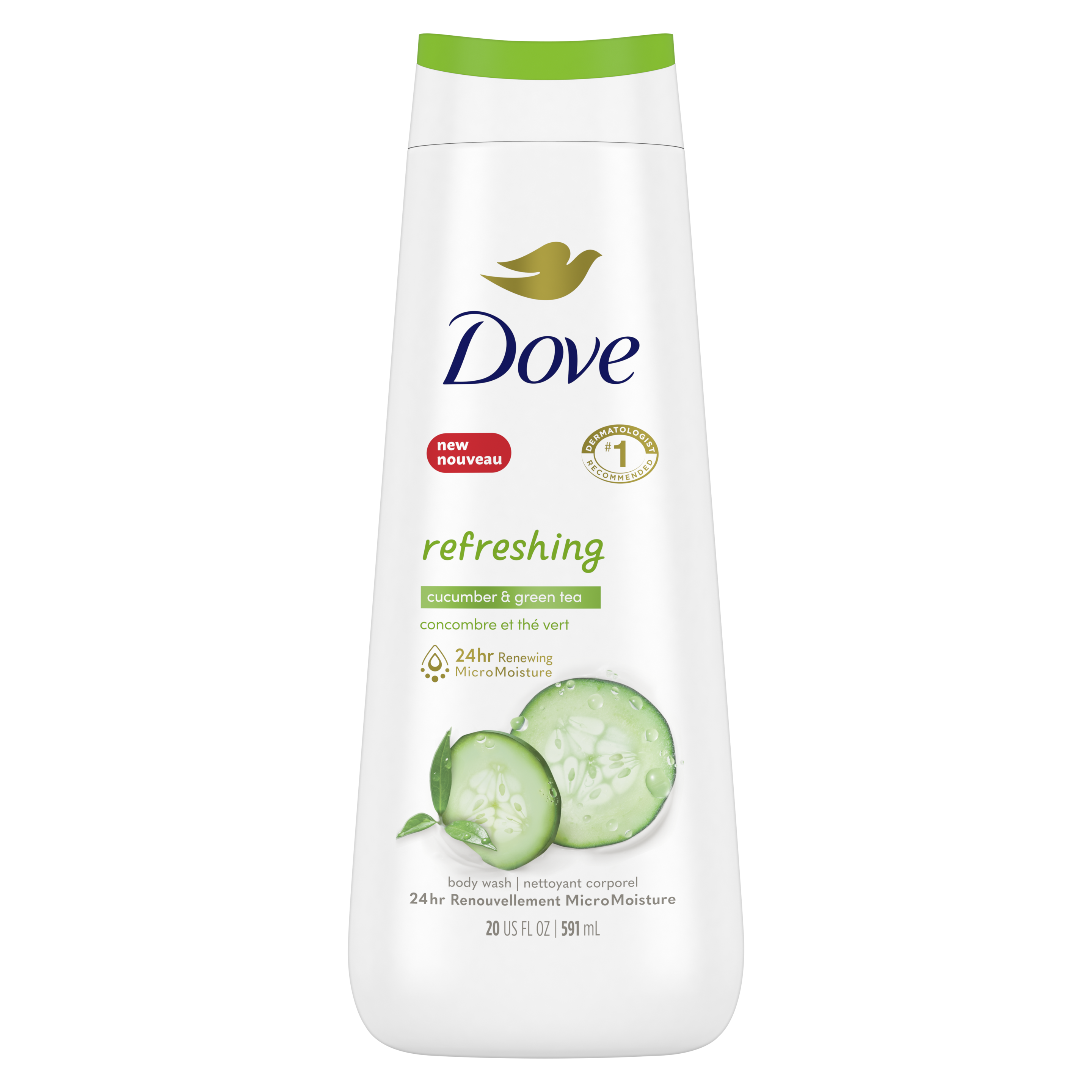 efreshing Body Wash with Cucumber and Green Tea