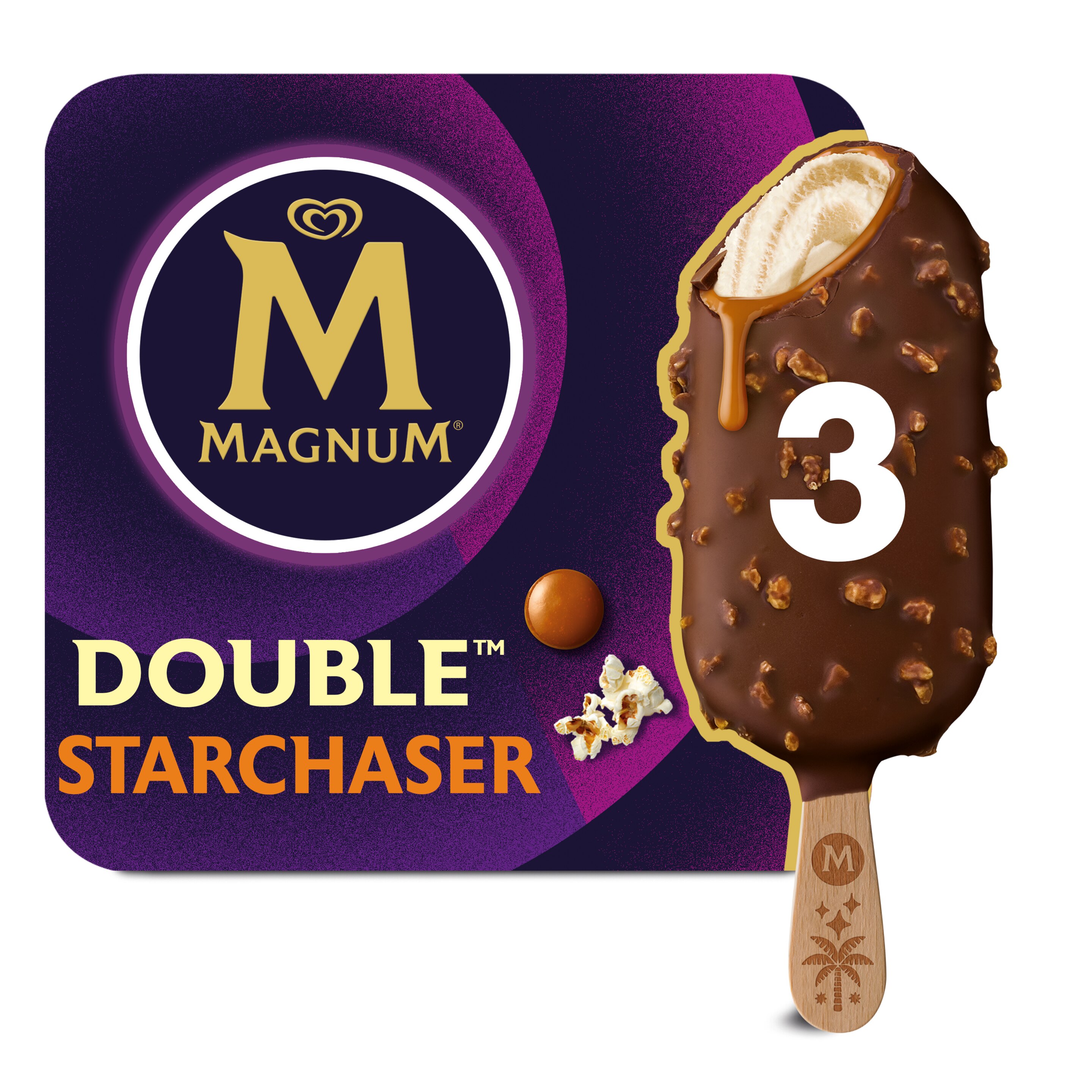 Magnum Double Starchaser Ice Cream 3 x 85ml Magnum Ice Cream
