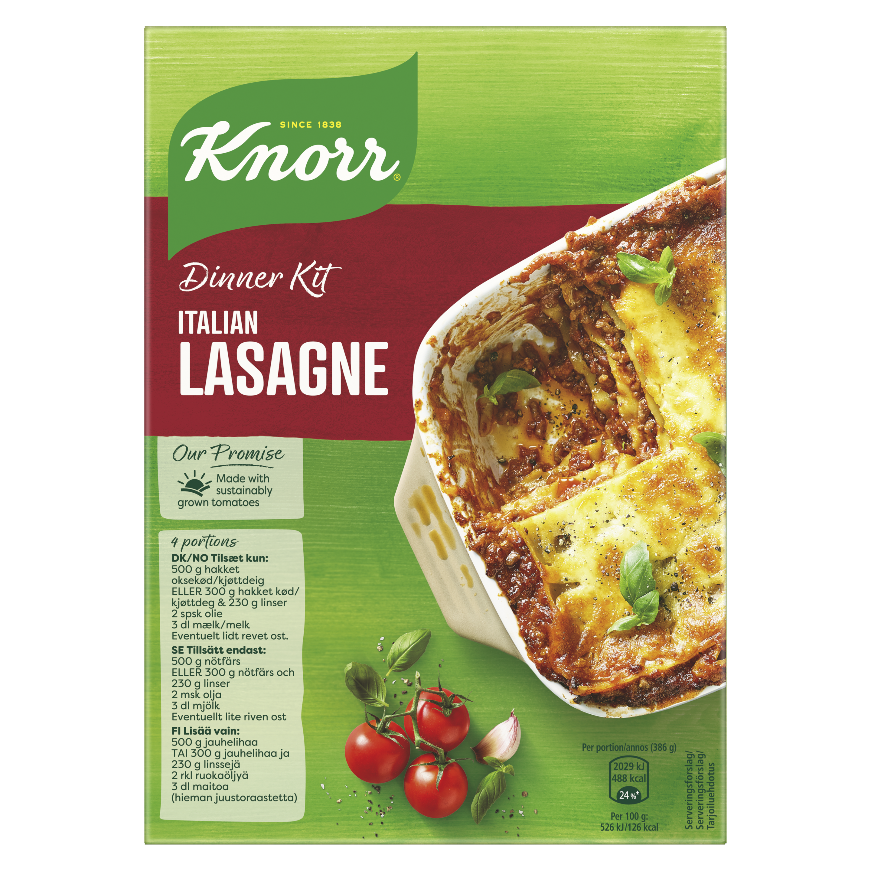 Dinner Kit Italian Lasagne