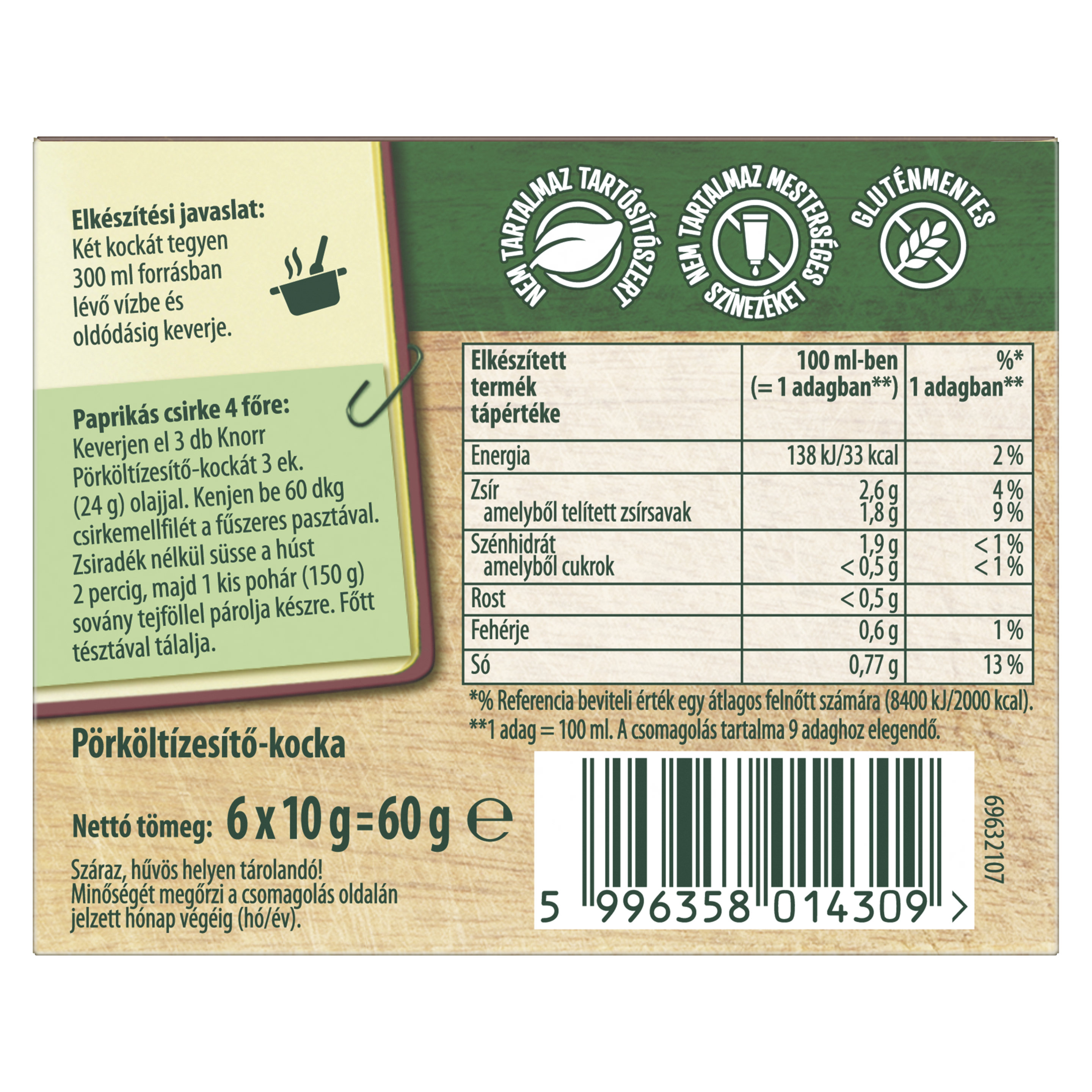 Knorr Pörköltízesítő-kocka