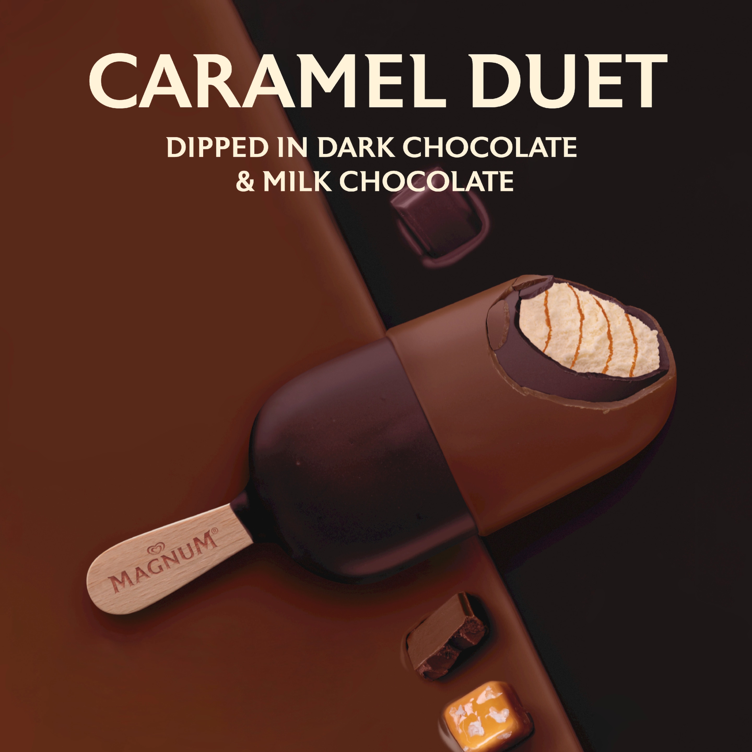 Caramel Duet Ice Cream Bar
