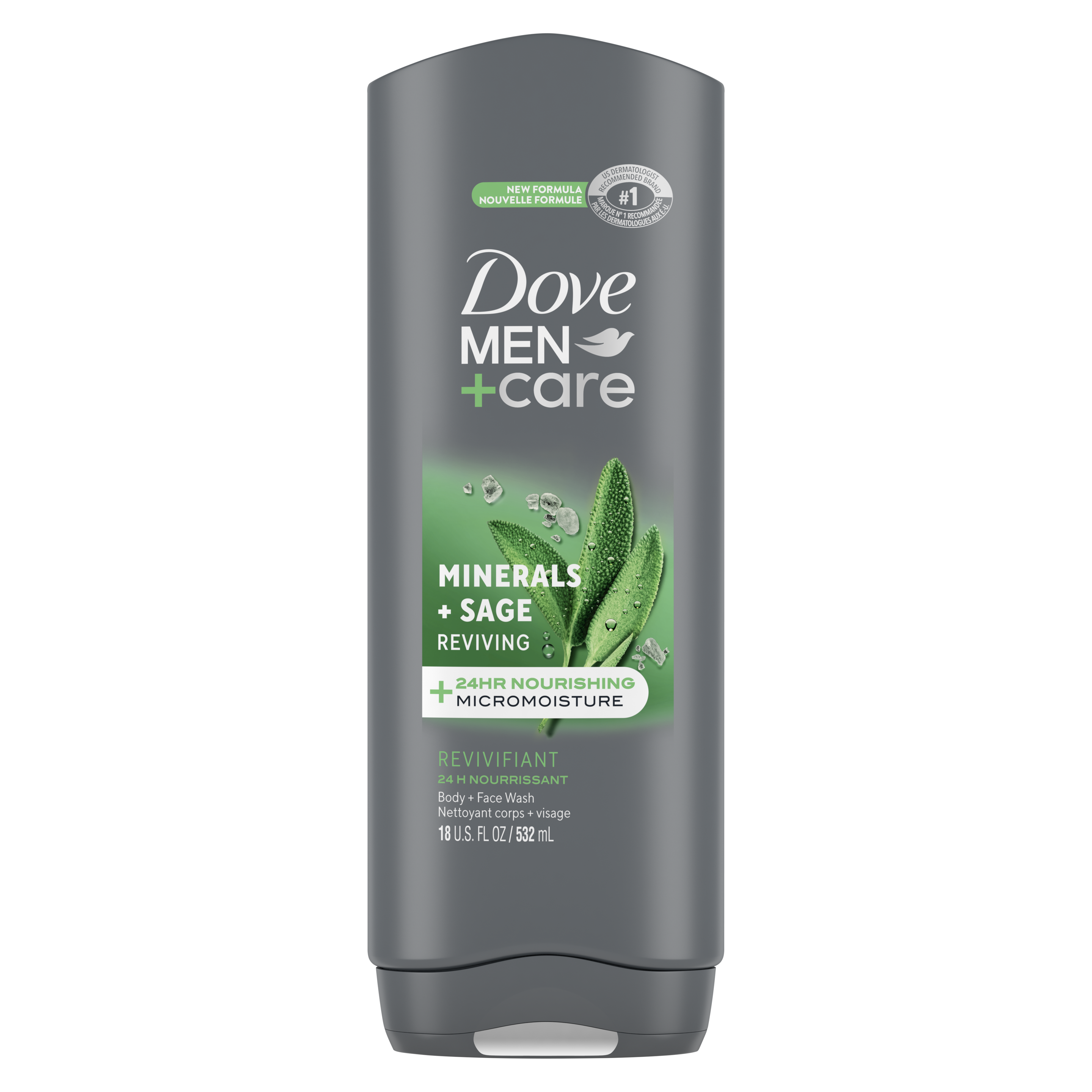 Dove Men+Care Minerals + Sage Body Wash 18 oz