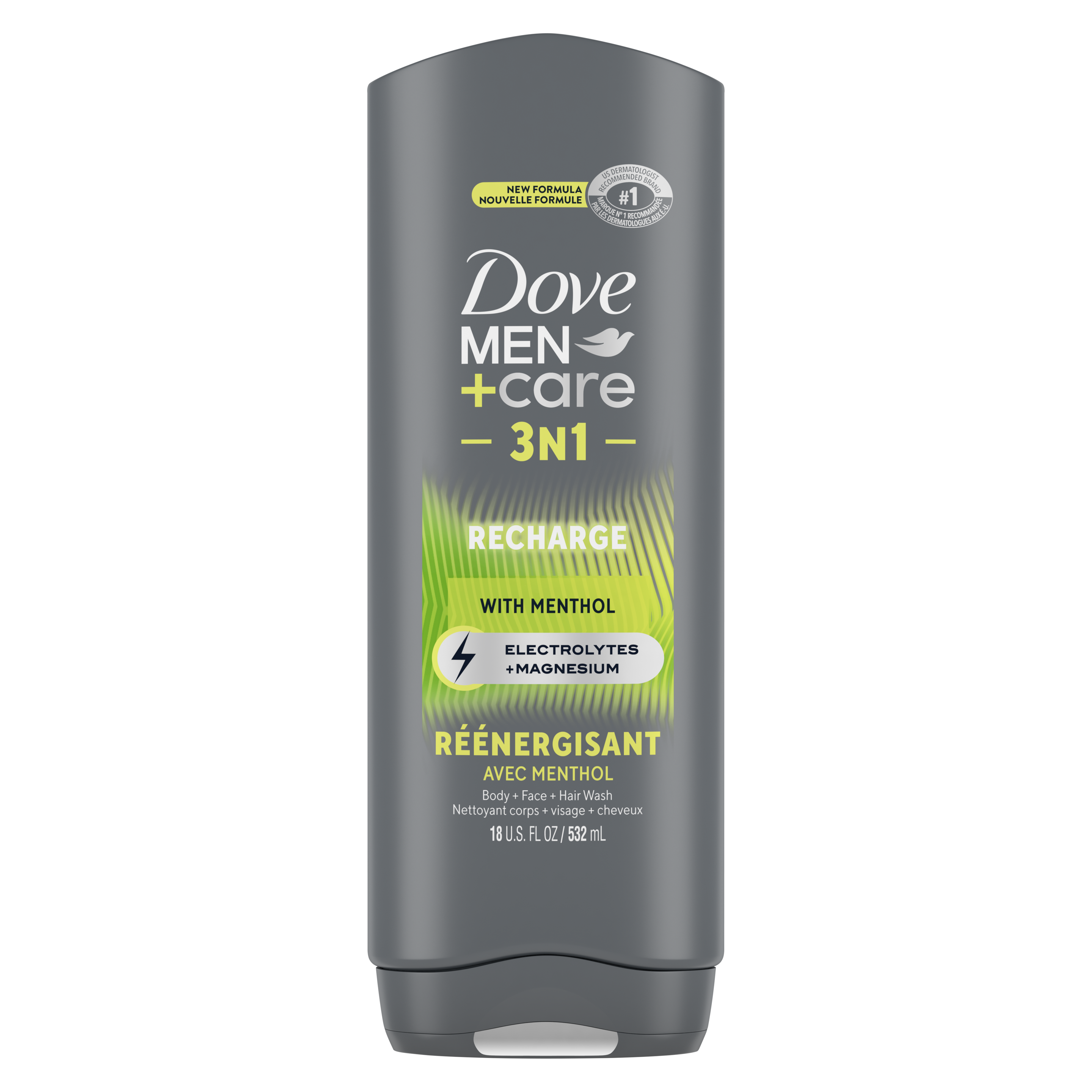 Dove Men+Care 3N1 Recharge With Menthol Body Wash