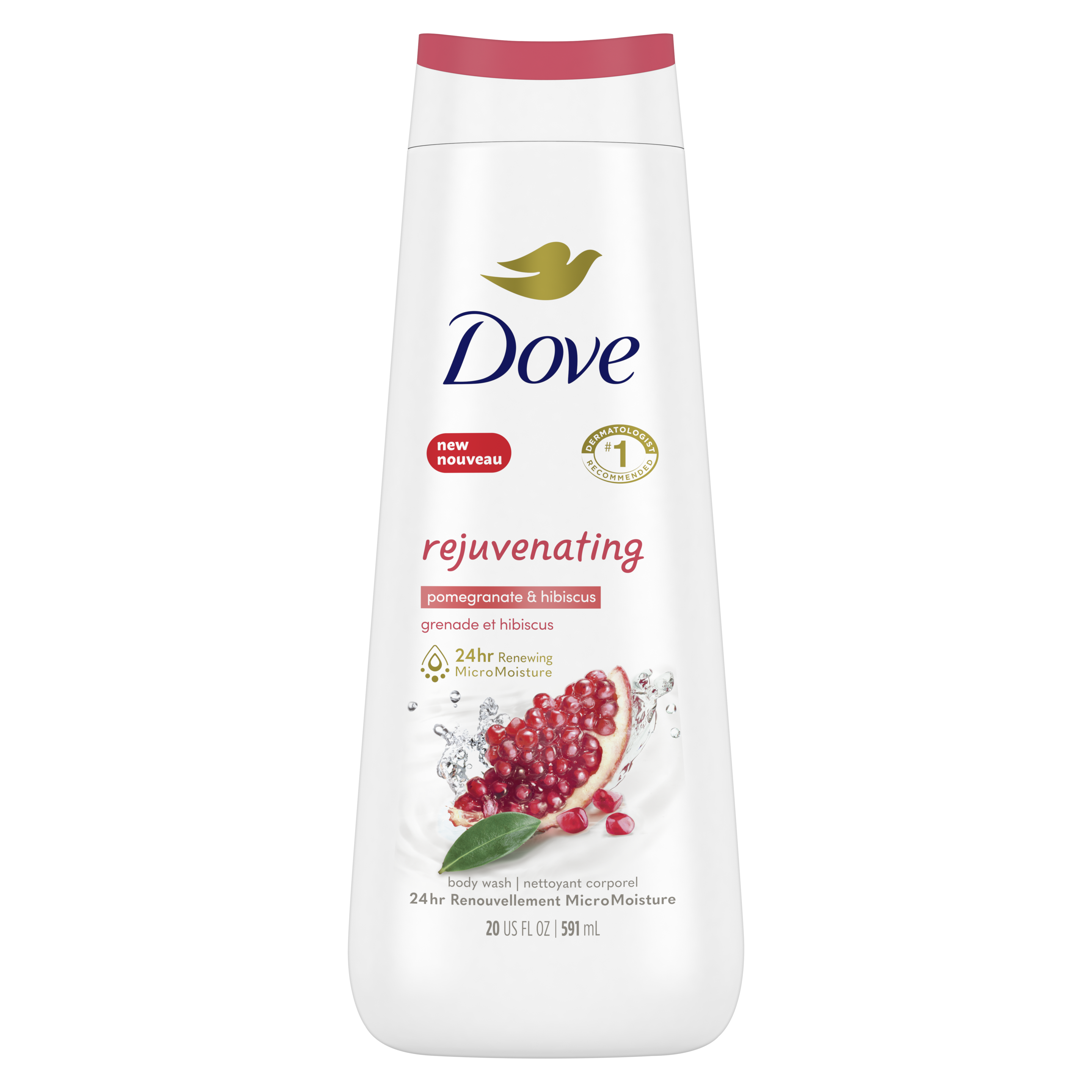 Rejuvenating Body Wash with Pomegranate and Hibiscus Tea 22 oz
