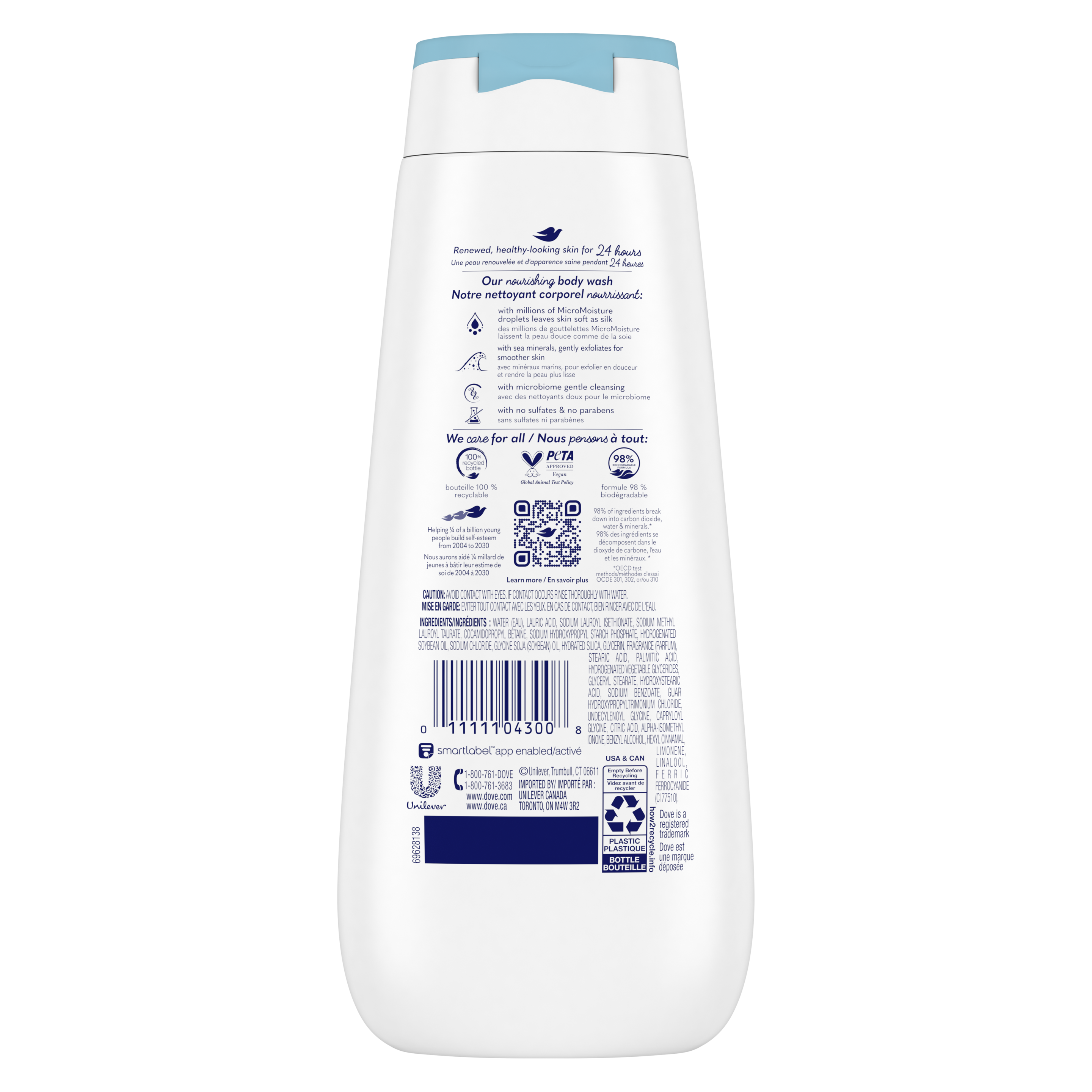 Dove Gentle Exfoliating Body Wash with Sea Minerals Dove