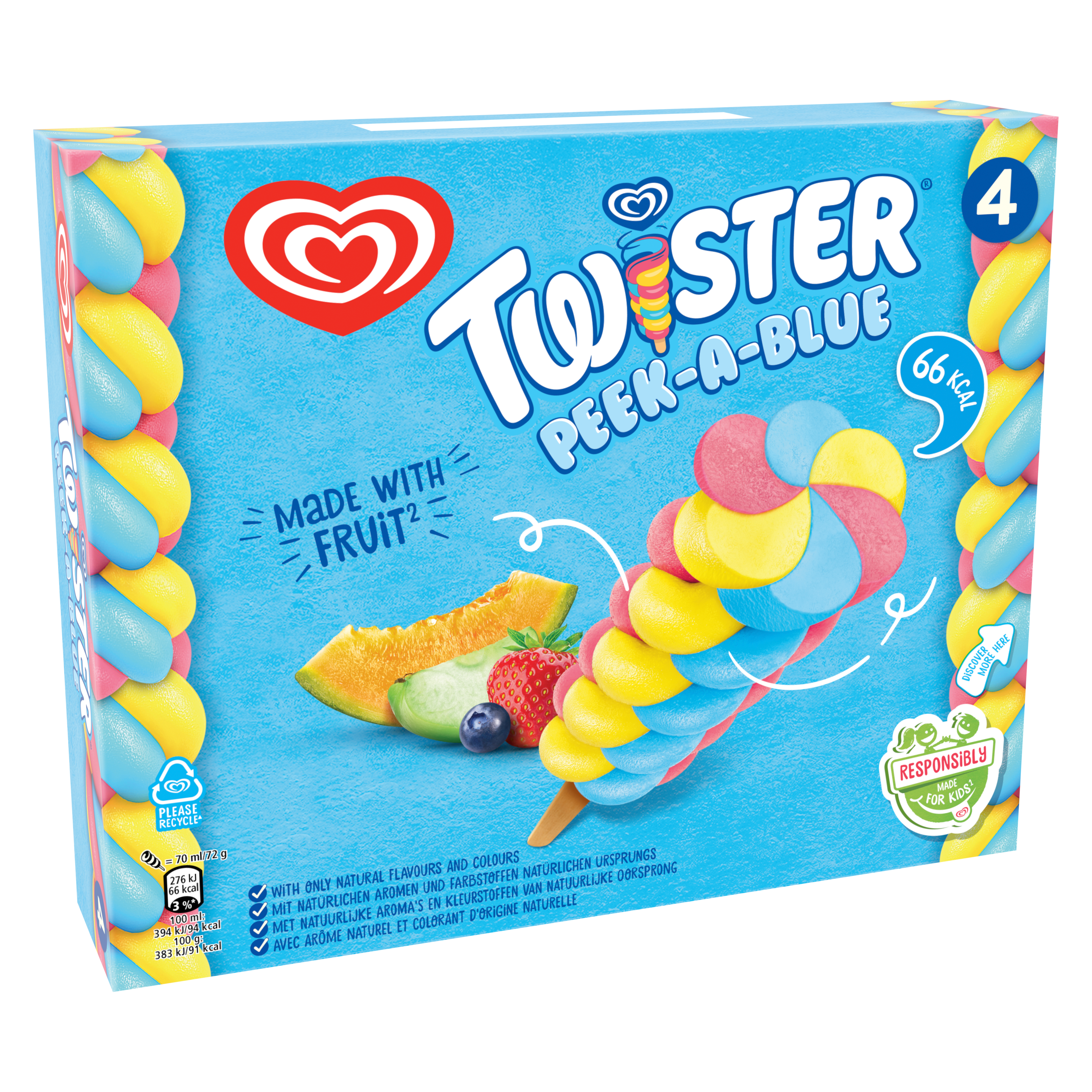 Twister peek a blue Waterijs - 3840