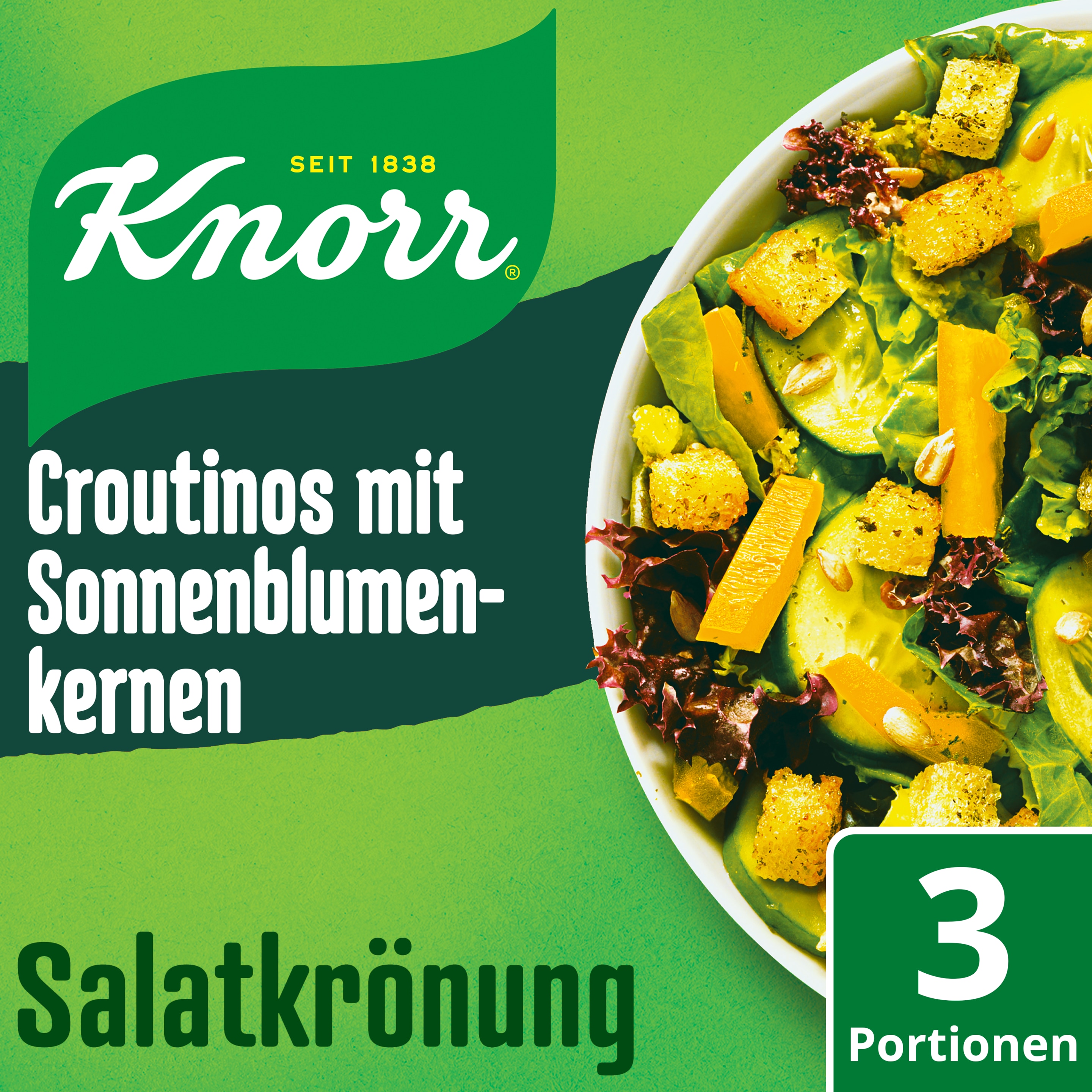 Knorr Salatkrönung Croutinos mit Sonnenblumenkernen 25 g