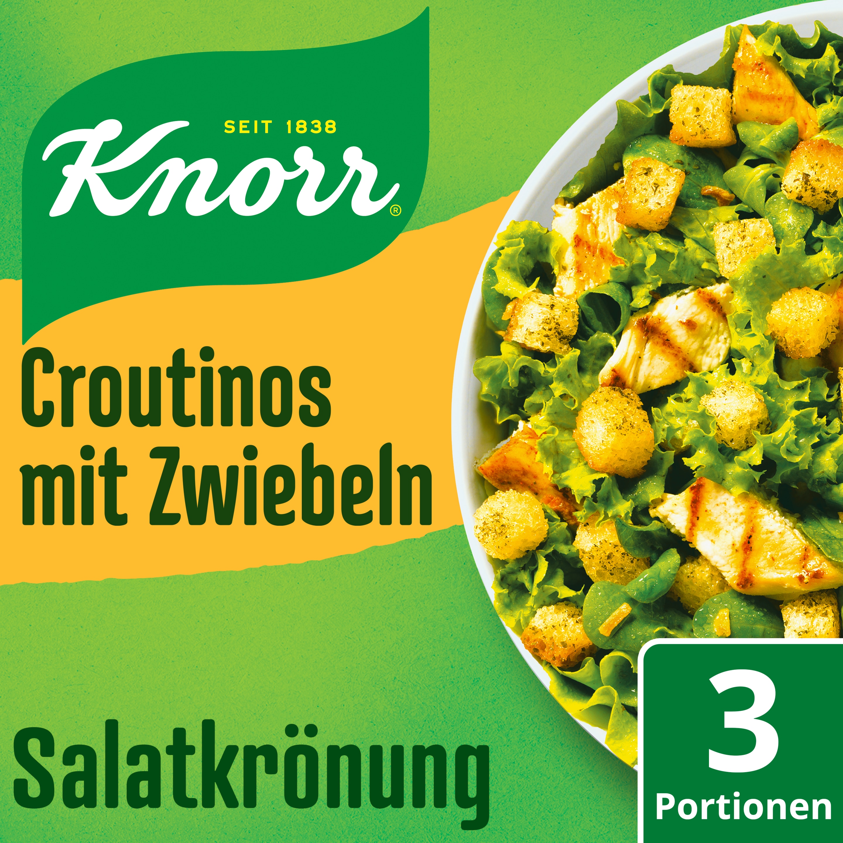 Knorr Salatkrönung Croutinos mit Zwiebeln Croutinos 3 Portionen