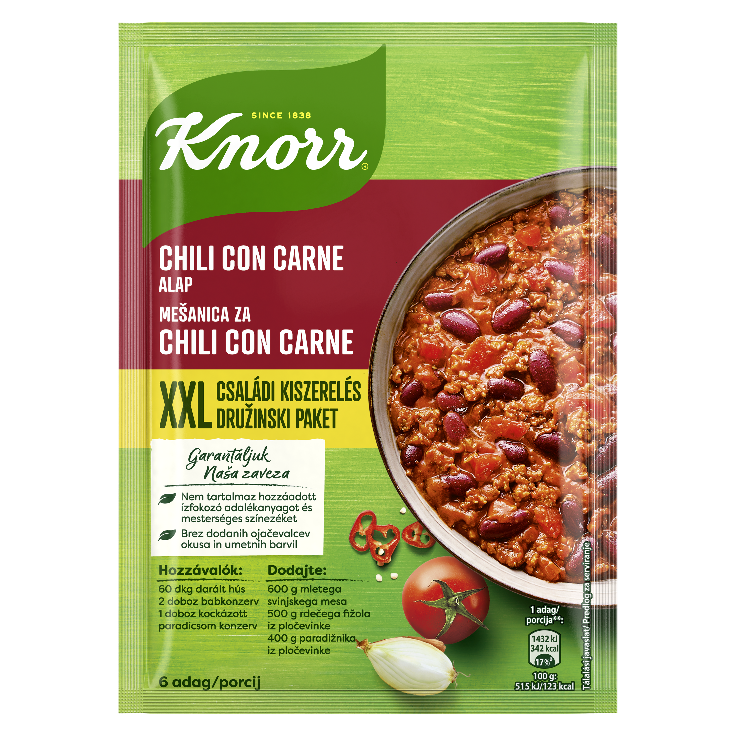 KNORR XXL Alap Chili con Carne 75g
