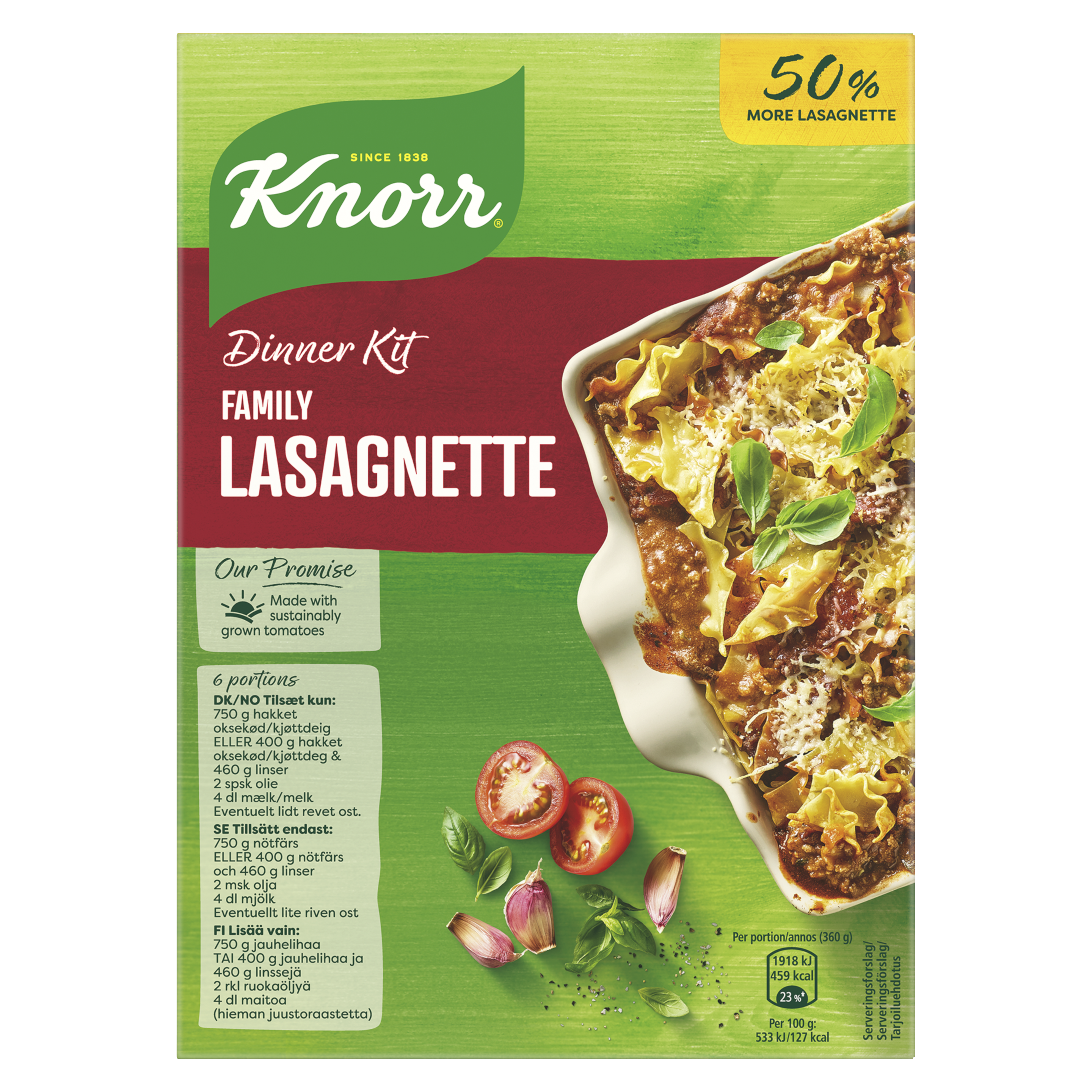 Dinner Kit Family Lasagnette