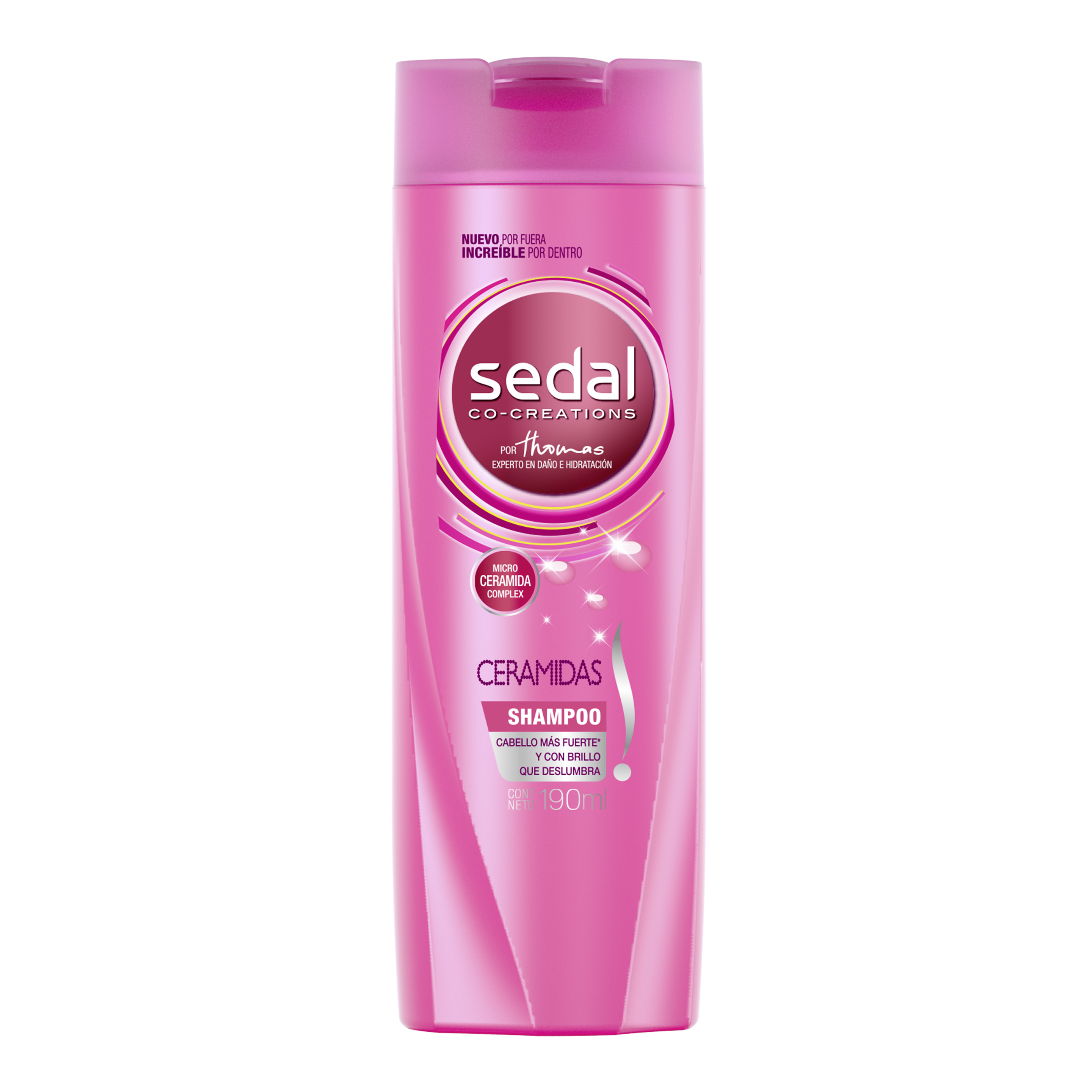 Imagen al frente del paquete Sedal Shampoo Ceramidas 190 ml