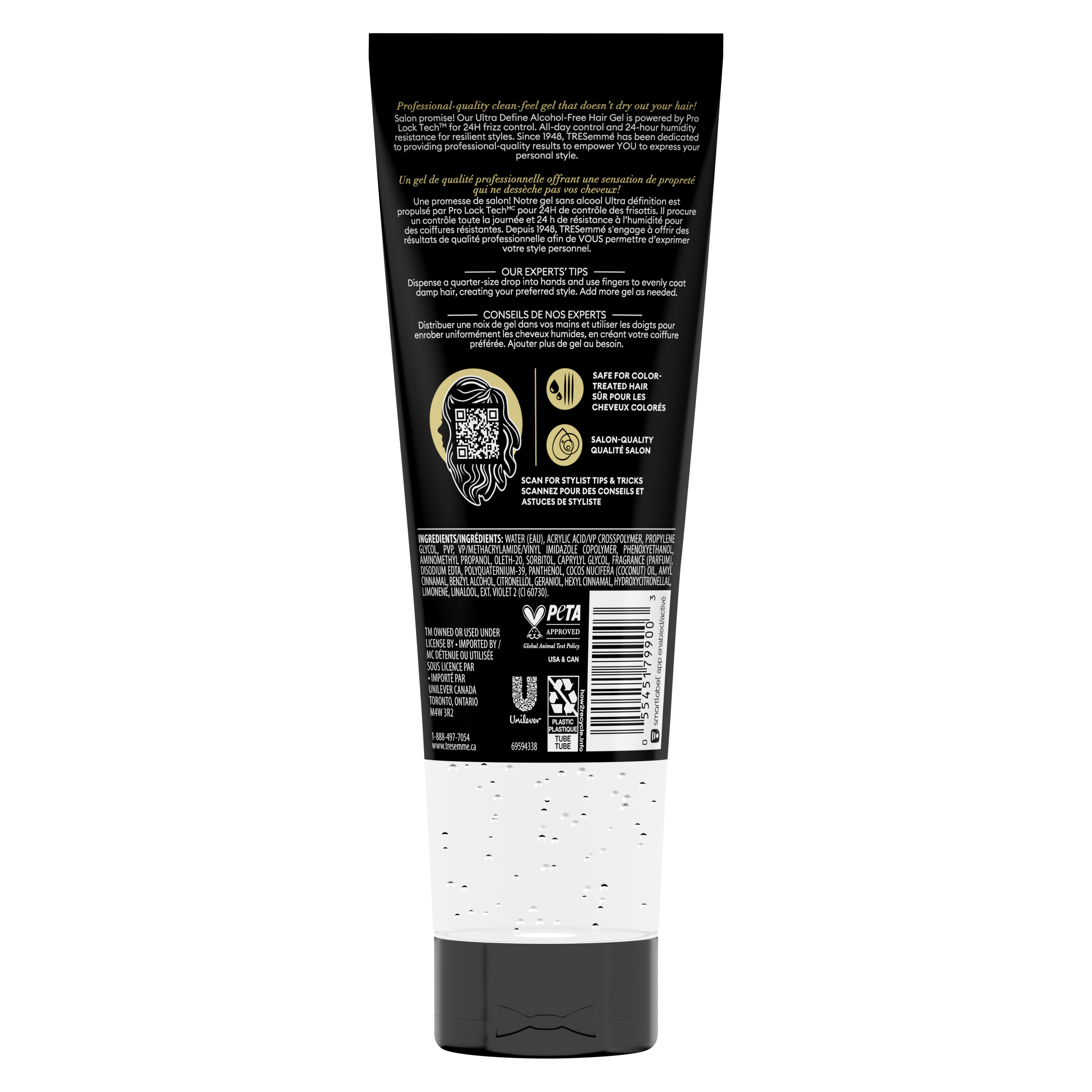 A 255 ml bottle ofTres Two Ultra Firm Control Texture Gel