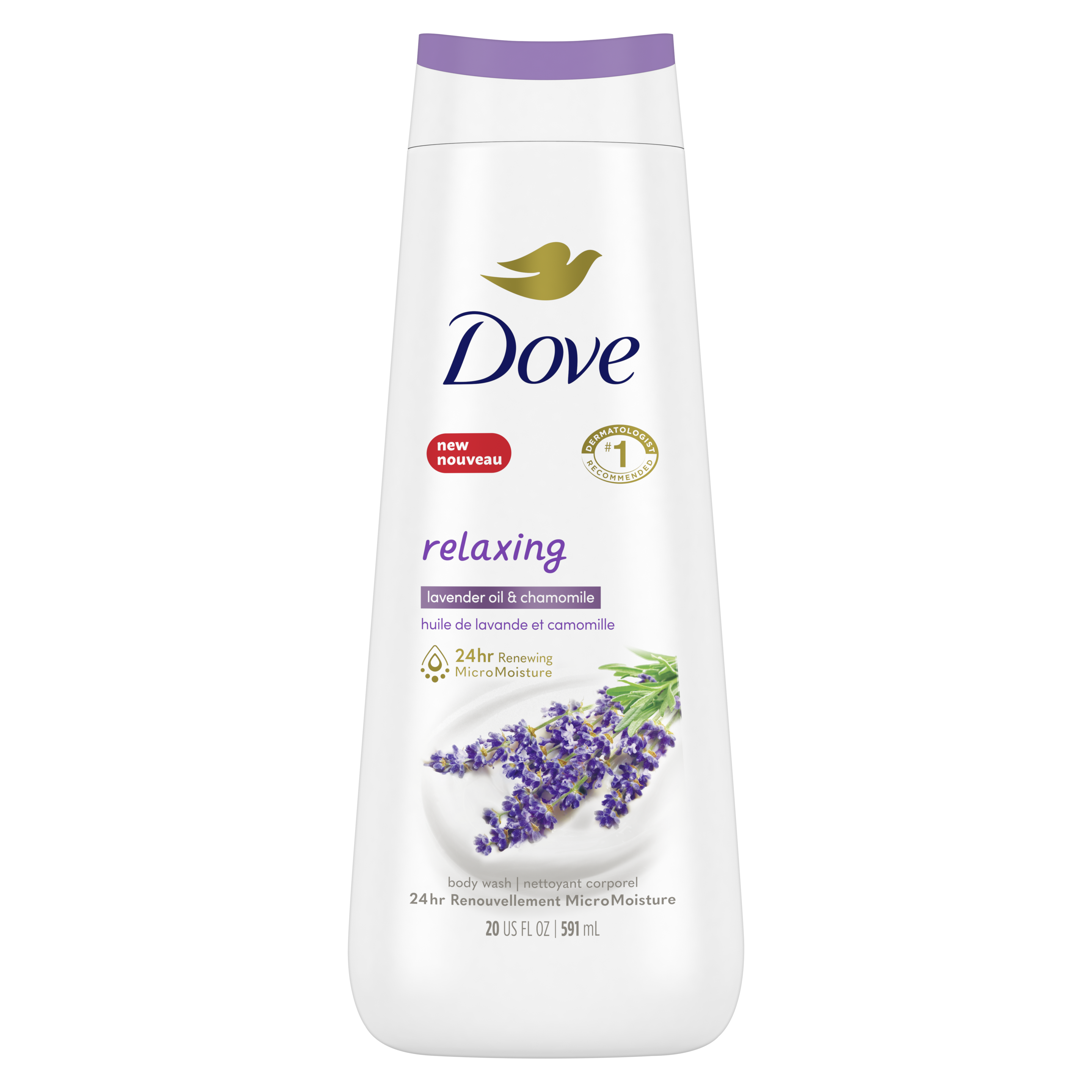 Relaxing Body Wash with Lavender and Chamomile 22 oz