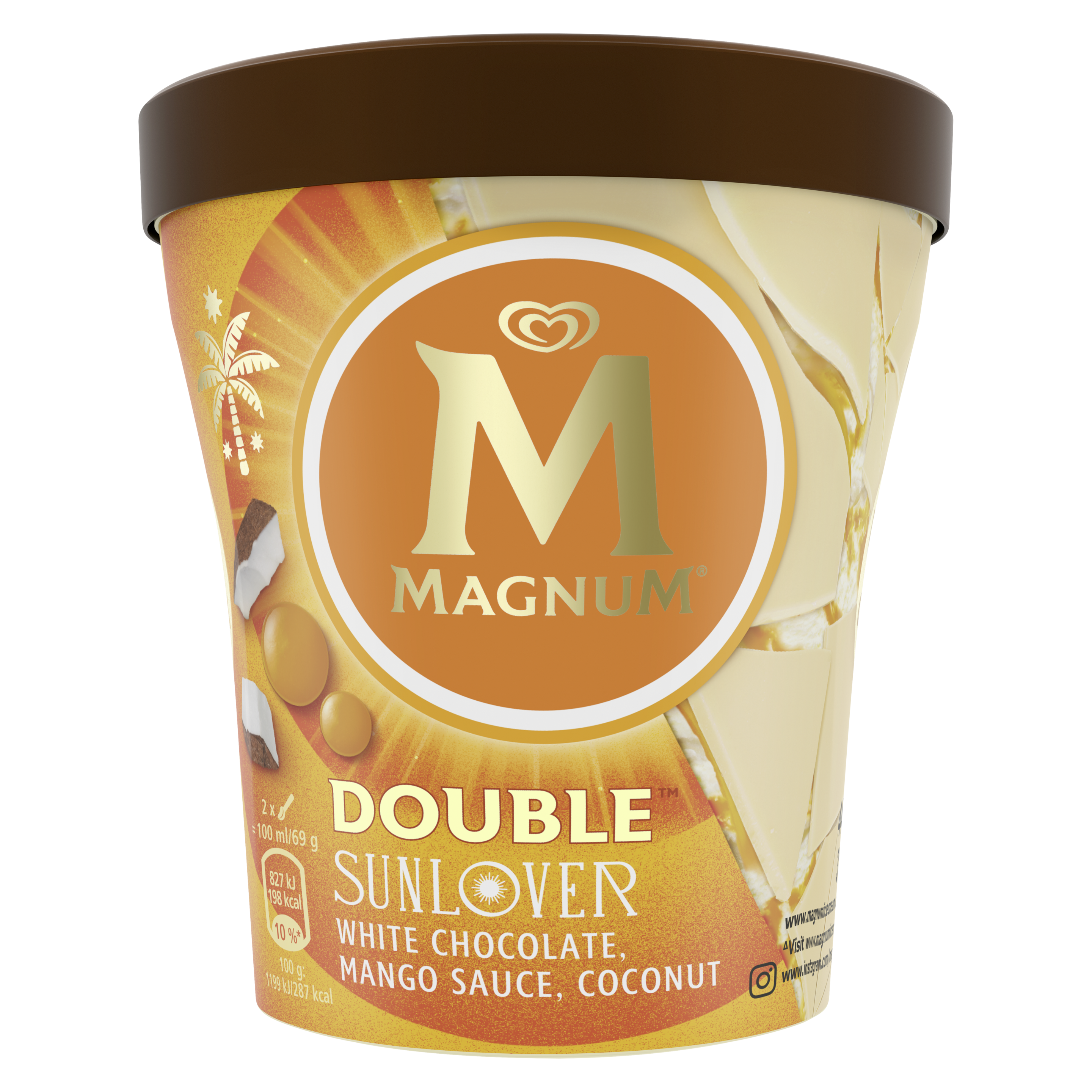 Magnum Poharas Dupla Mangó és Kókusz ízű