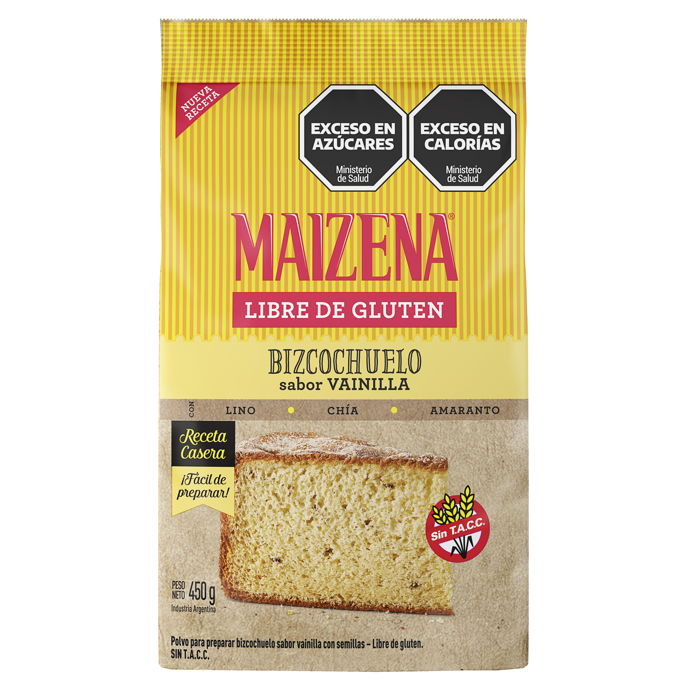 Premezcla de bizcochuelo sabor Chocolate sin TACC - Maizena