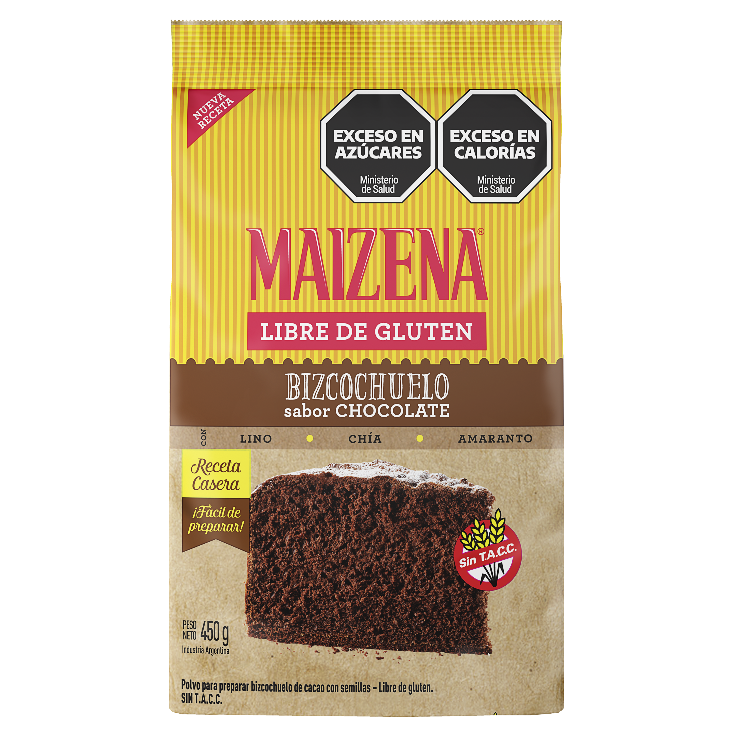 Premezcla de bizcochuelo sabor Chocolate sin TACC - Maizena