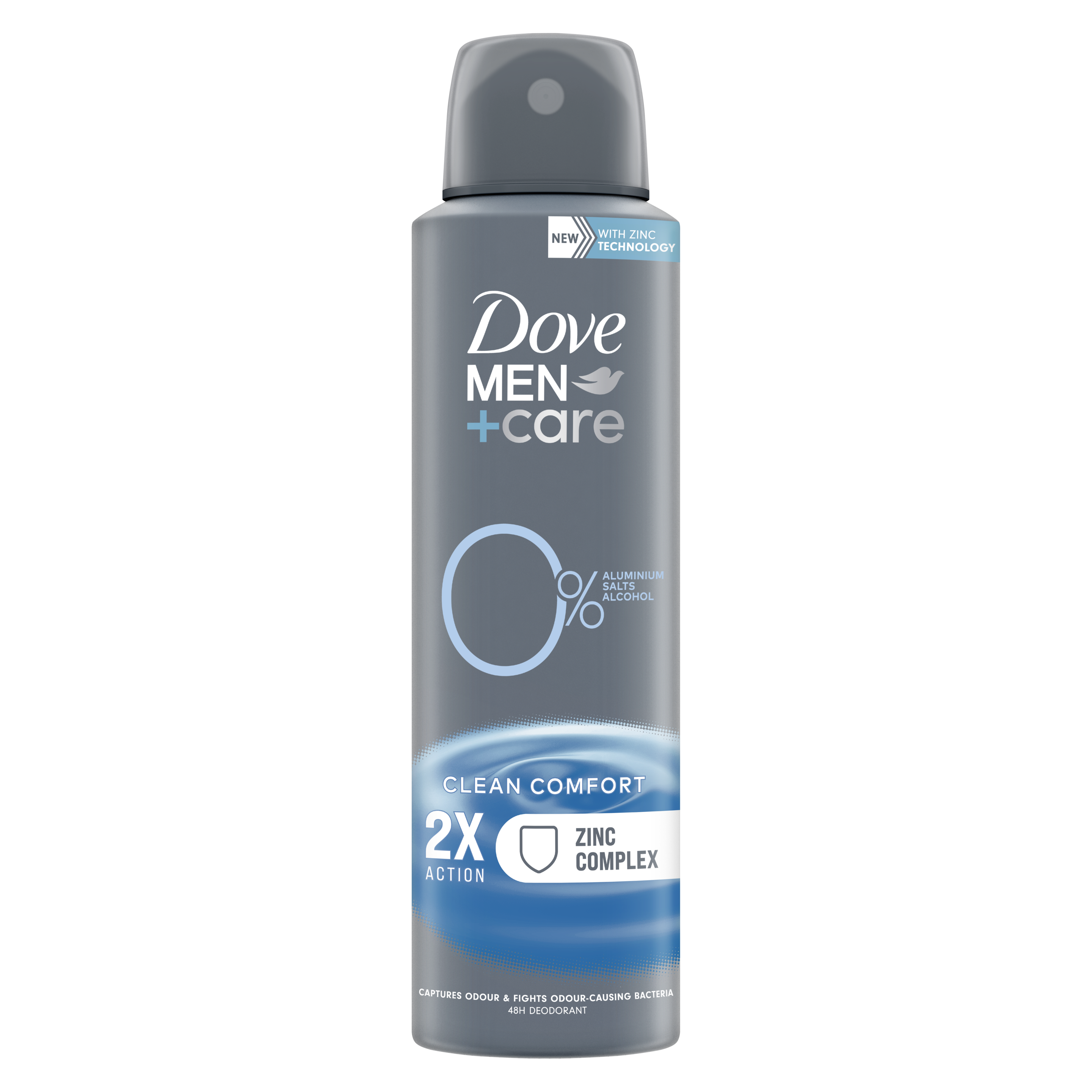 Dove Men+Care Clean Comfort dezodor 0% alumíniumsóval 150ml