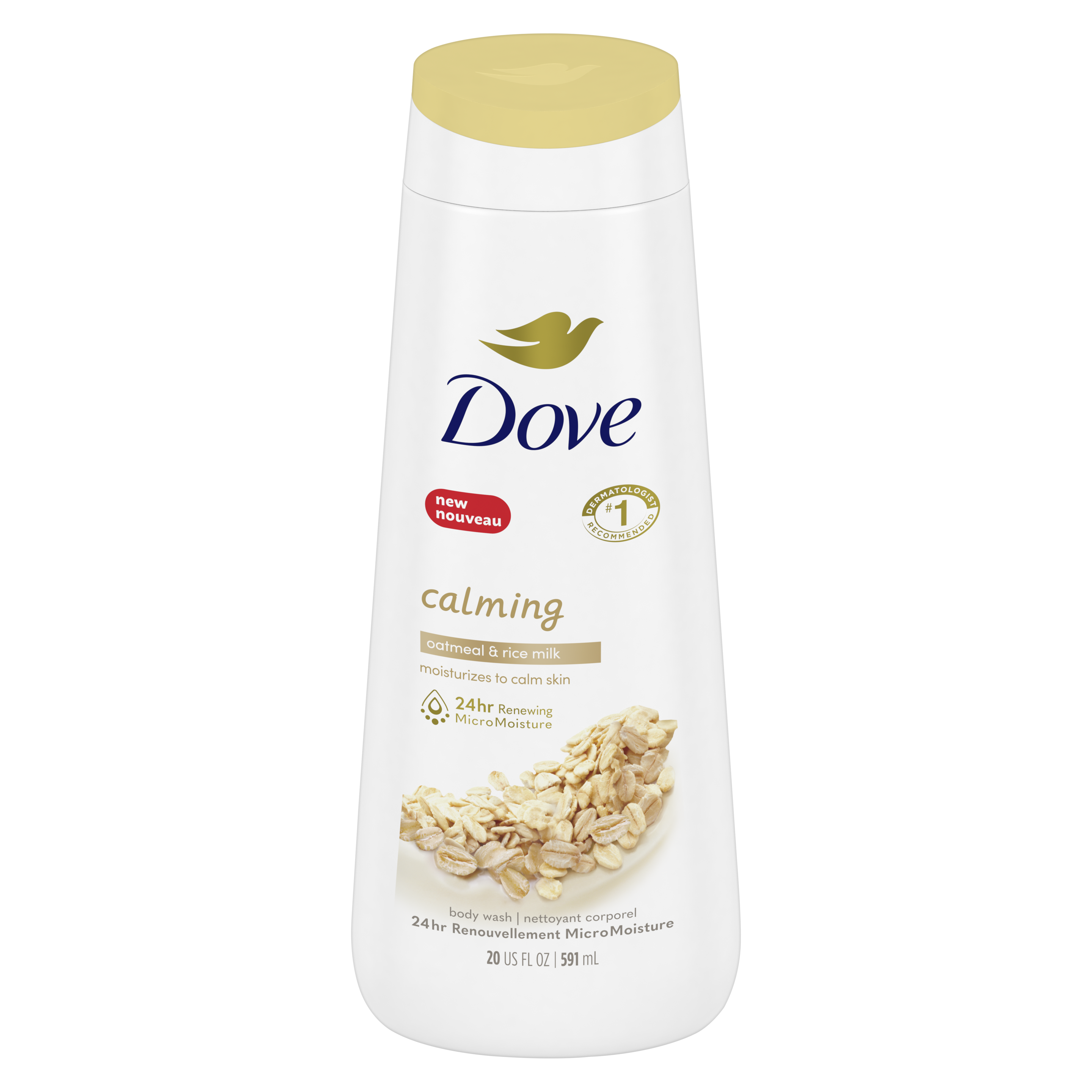 Dove Calming Body Wash with Oatmeal & Rice Milk