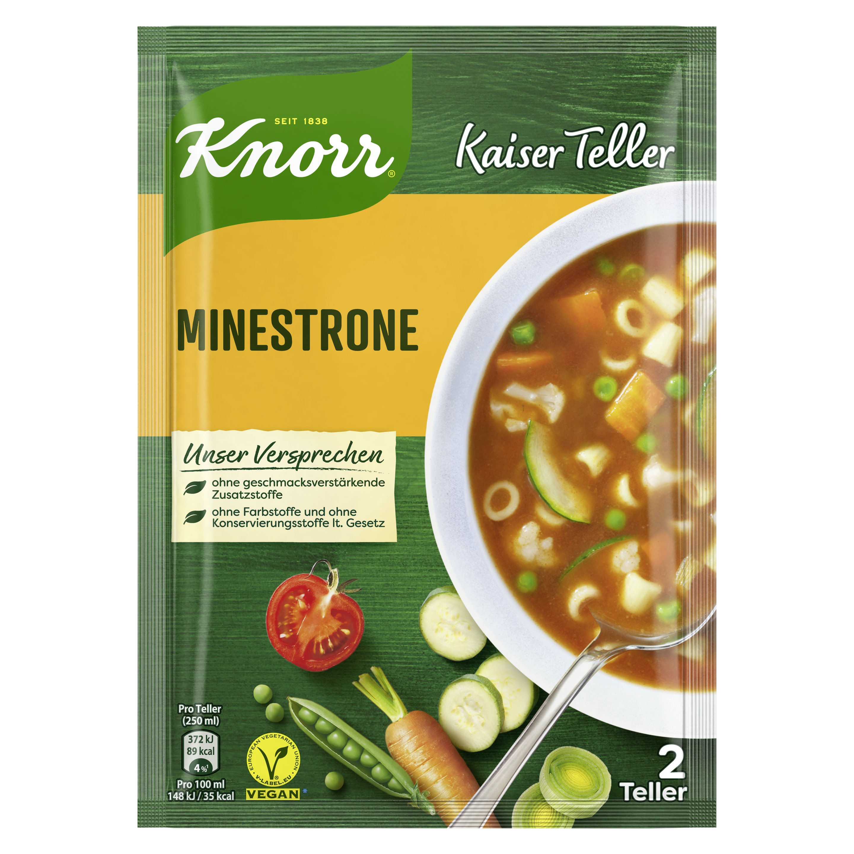 Knorr Kaiser Teller Minestrone 2 Teller