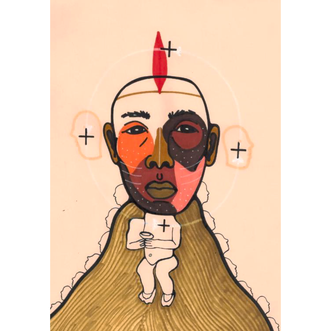 Grafite do artista Ubere Guele