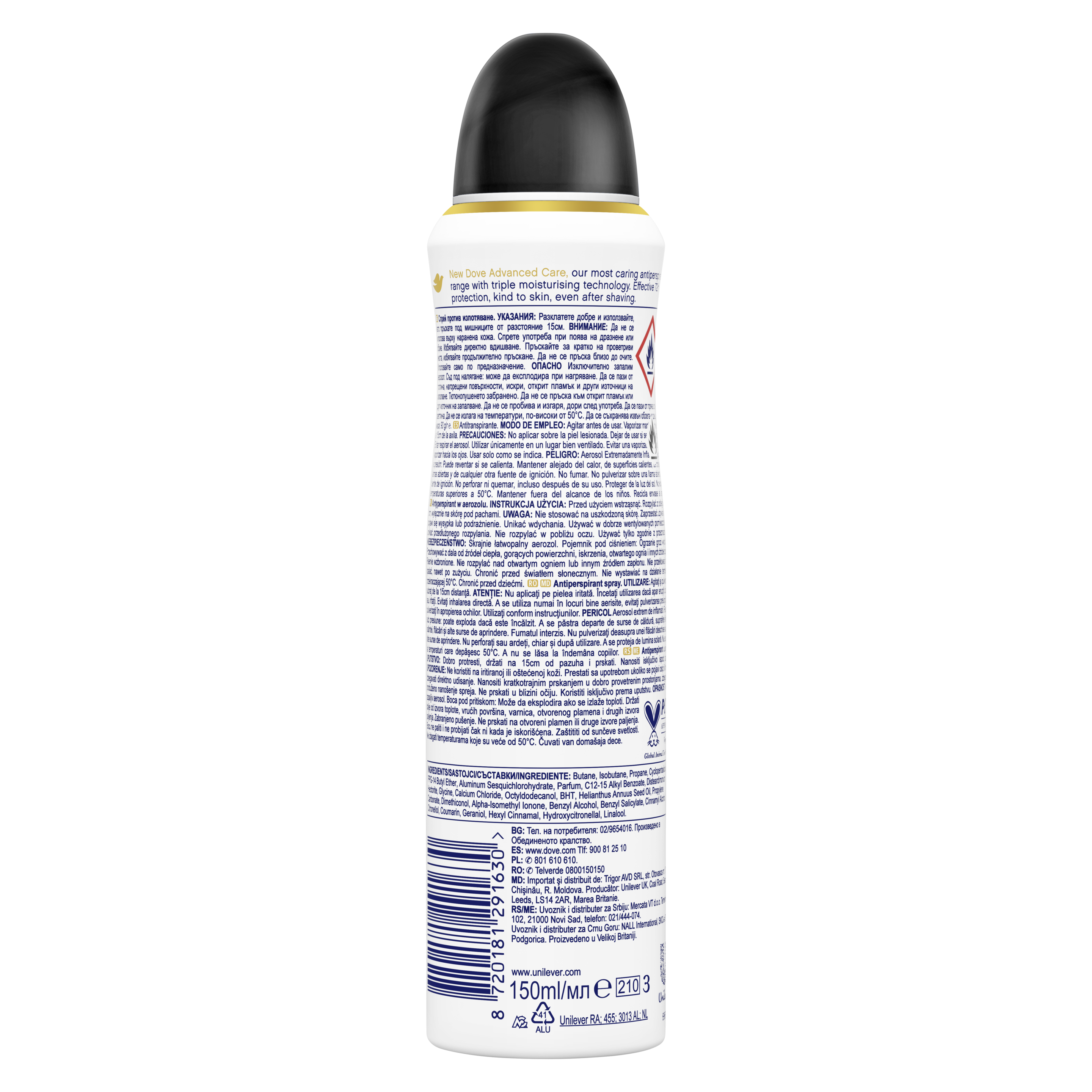 Advanced Care Invisible Dry Antyperspirant w aerozolu 150ml