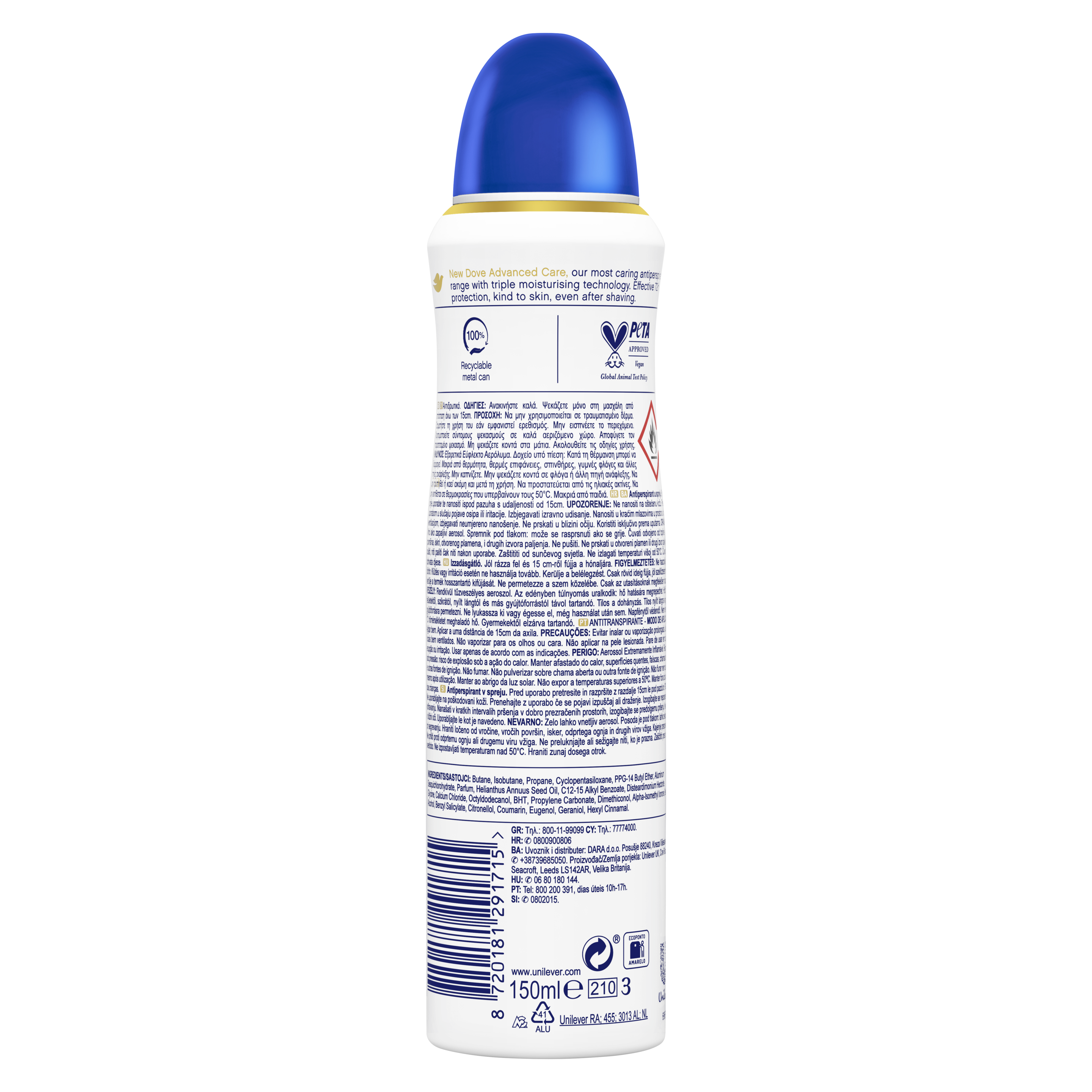 Αποσμητικό Spray Advanced Care Original
