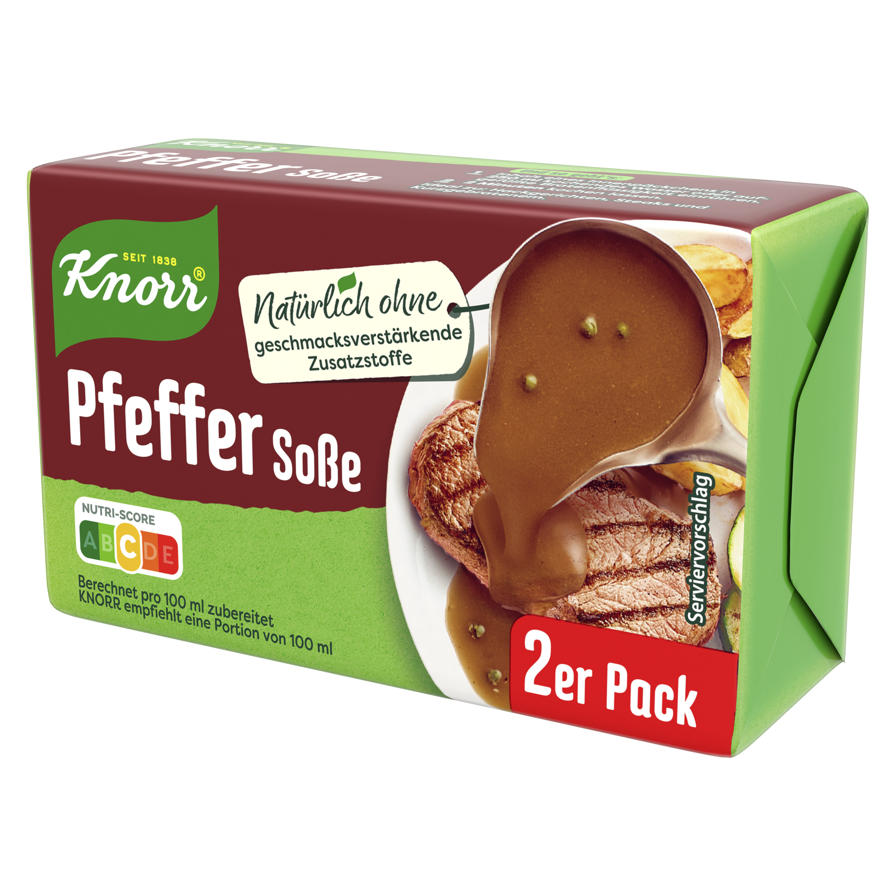 Knorr Pfeffer Soße ergibt 2 x 250 ml