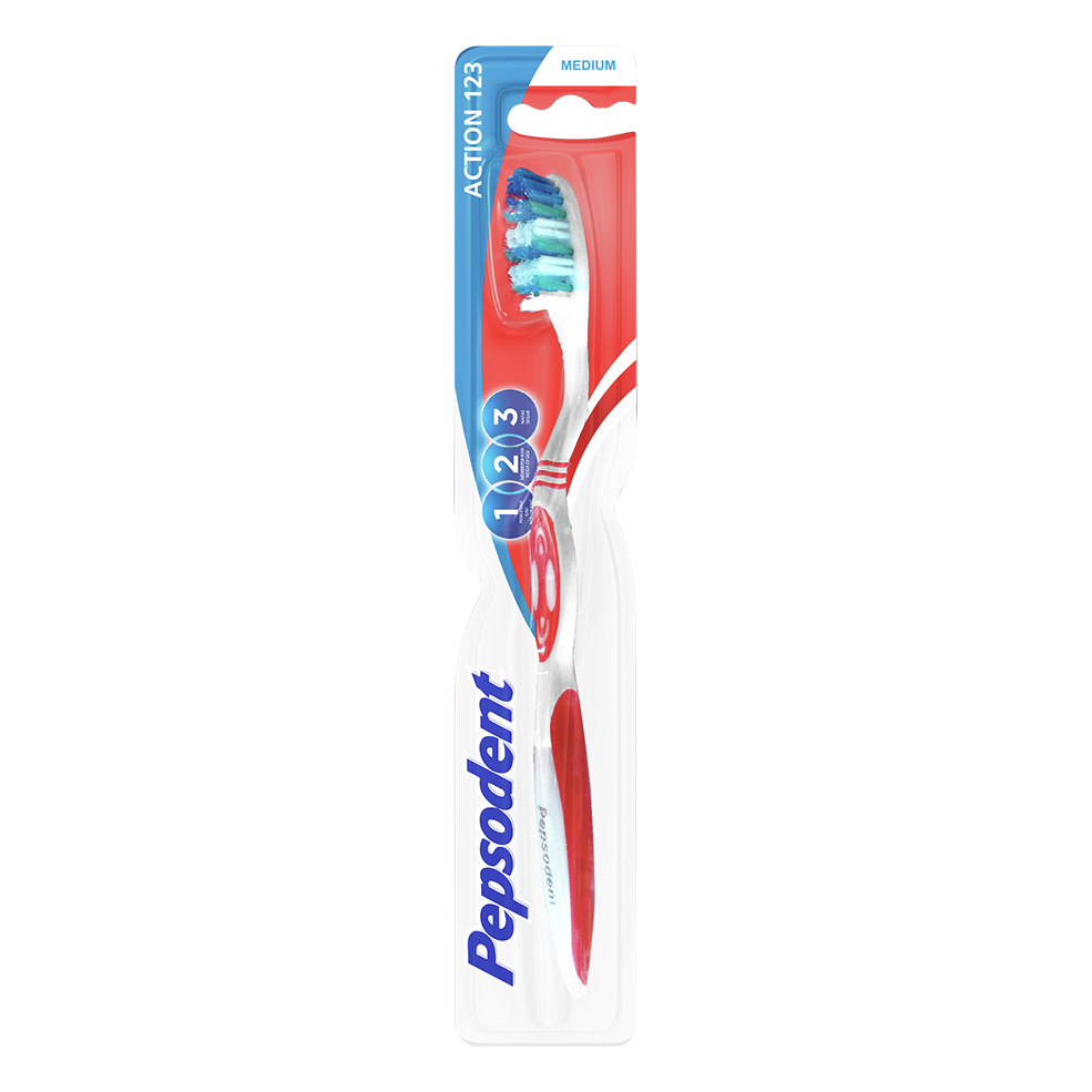 Sikat Gigi Pepsodent Action 123 Medium