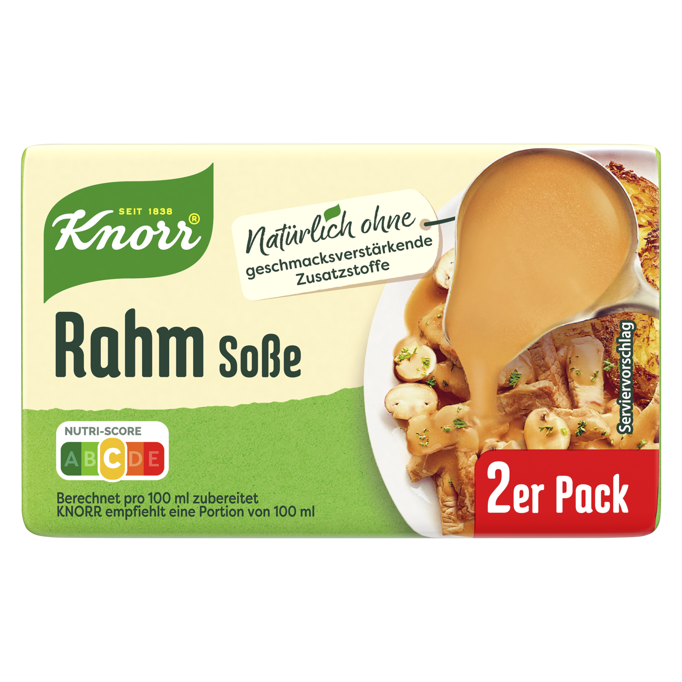 Knorr Rahm Soße ergibt 2 x 250 ml