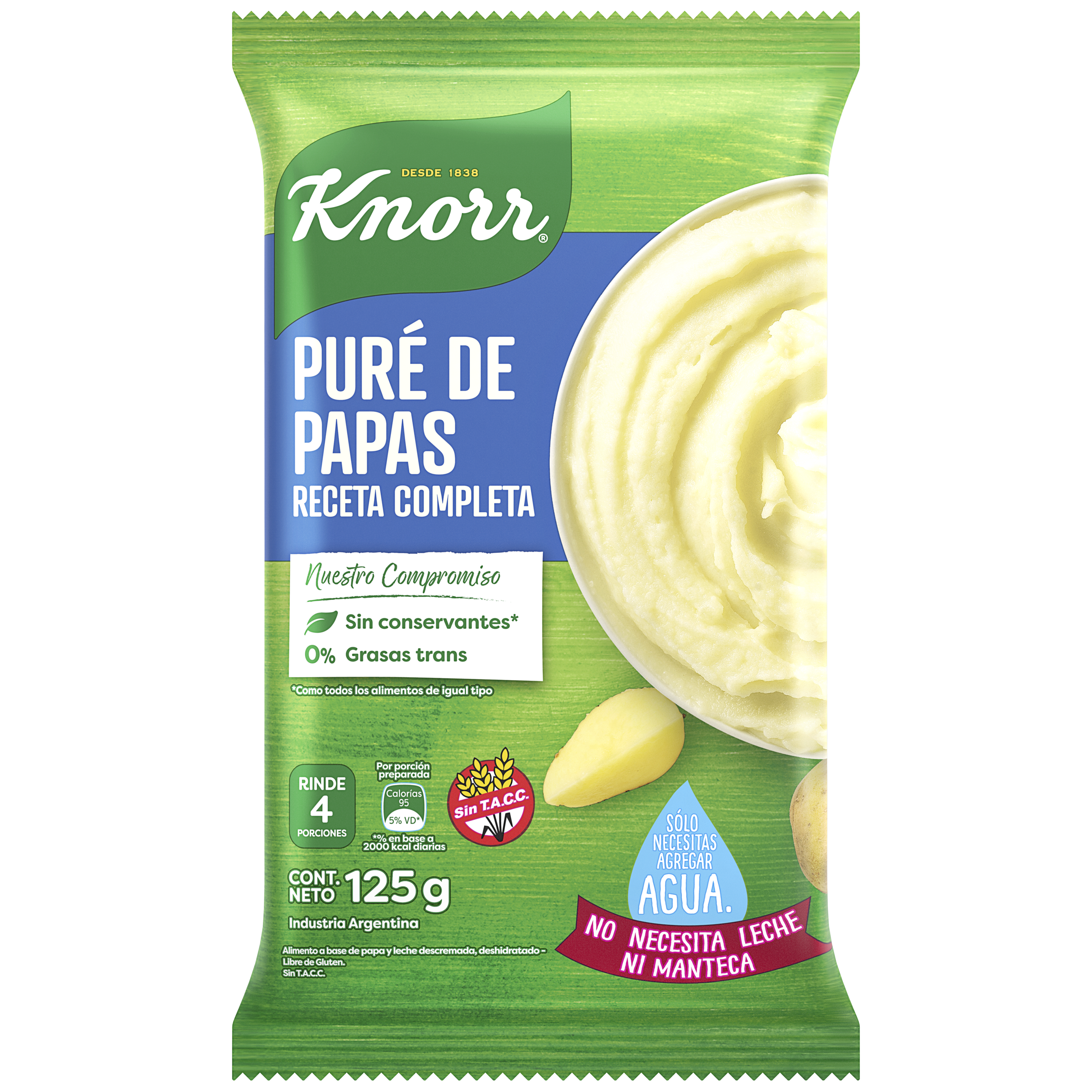 Imagen de envase Puré de Papas Receta Completa Knorr
