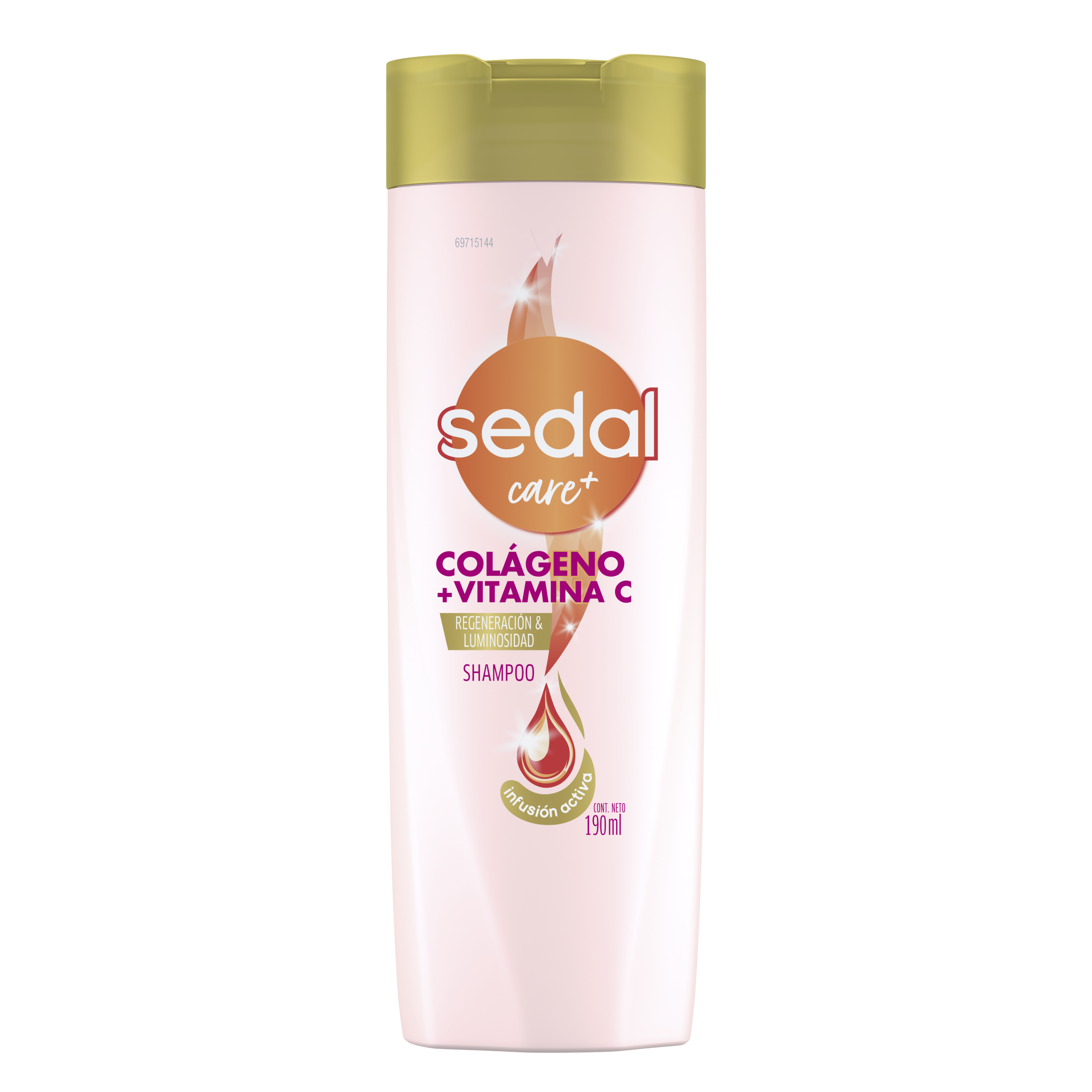 Imagen de envase Sedal Colágeno + Vitamina C Infusión Activa Shampoo 190ml