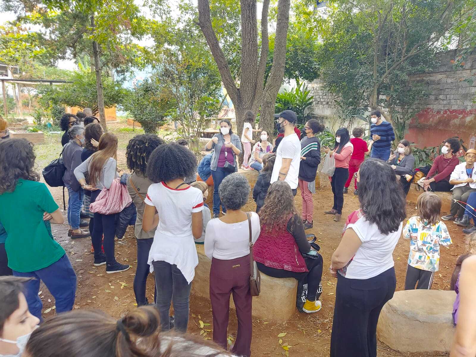 Pessoas em um parque