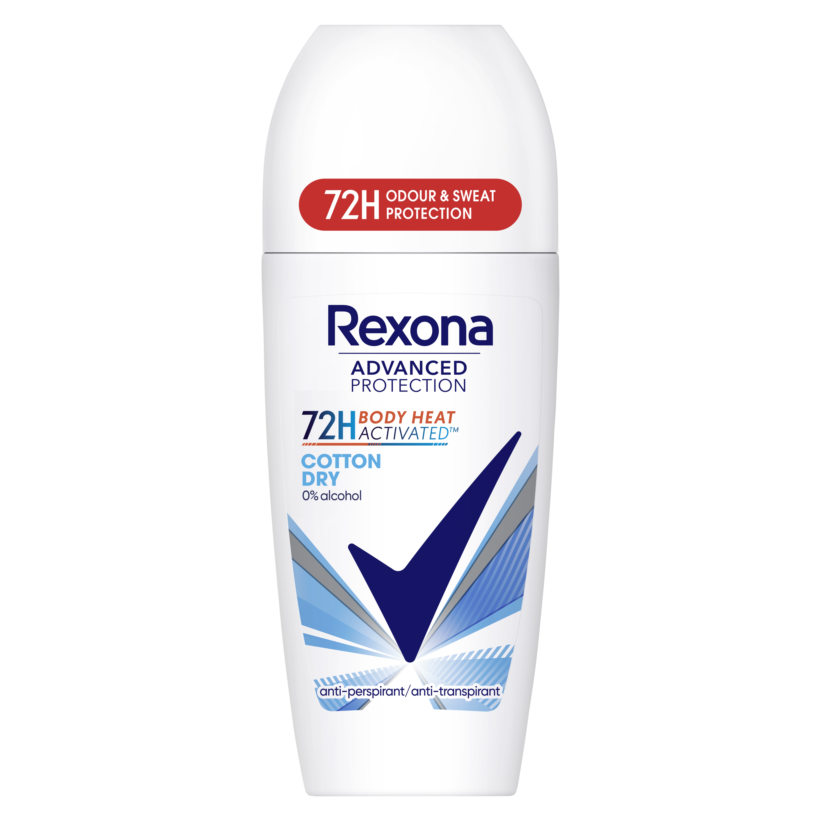 Rexona Cotton Dry Roll-on Anti-transpirant voor vrouwen 50ml