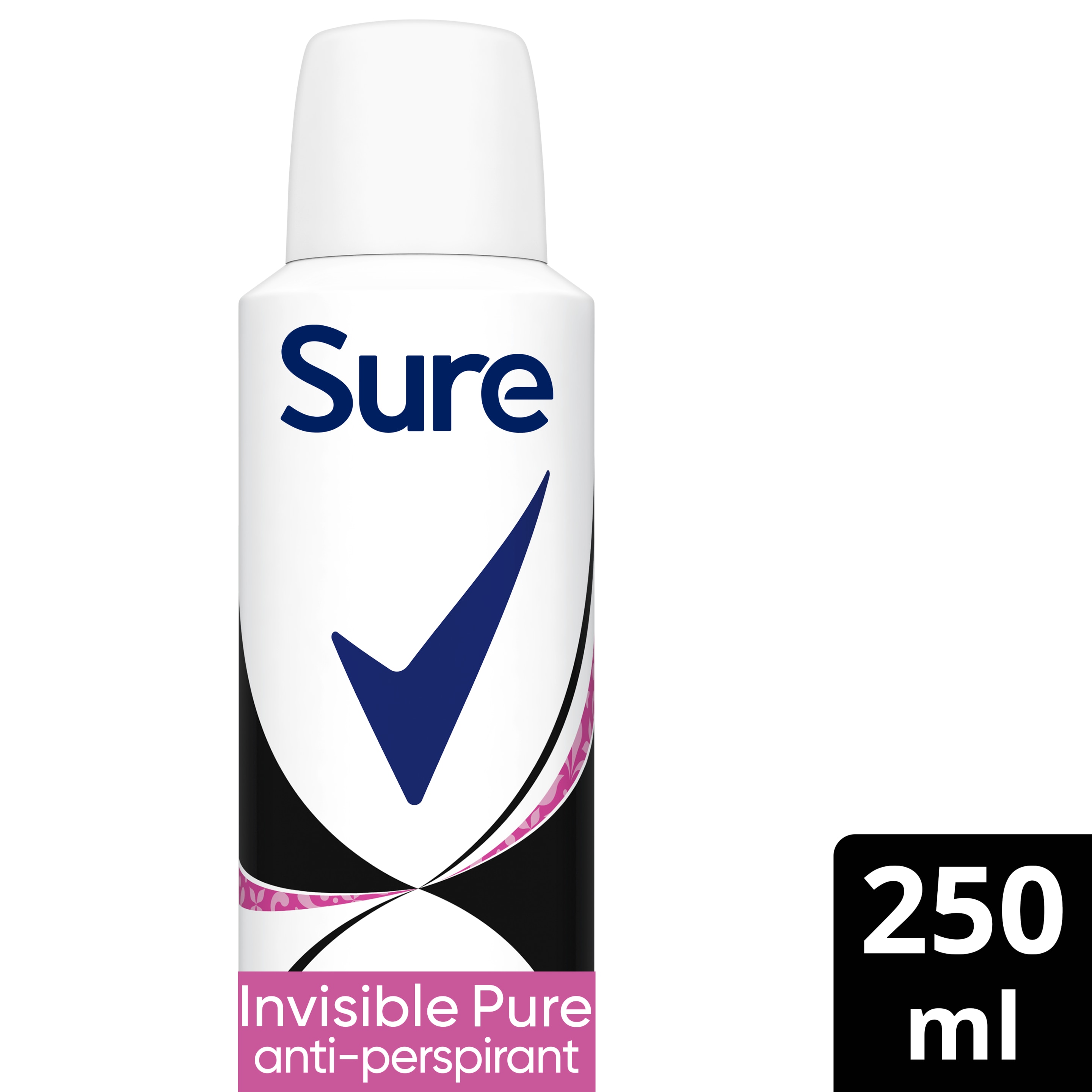 Sure Women Invisible Pure Aerosol Antiperspirant Deodorant 250ml