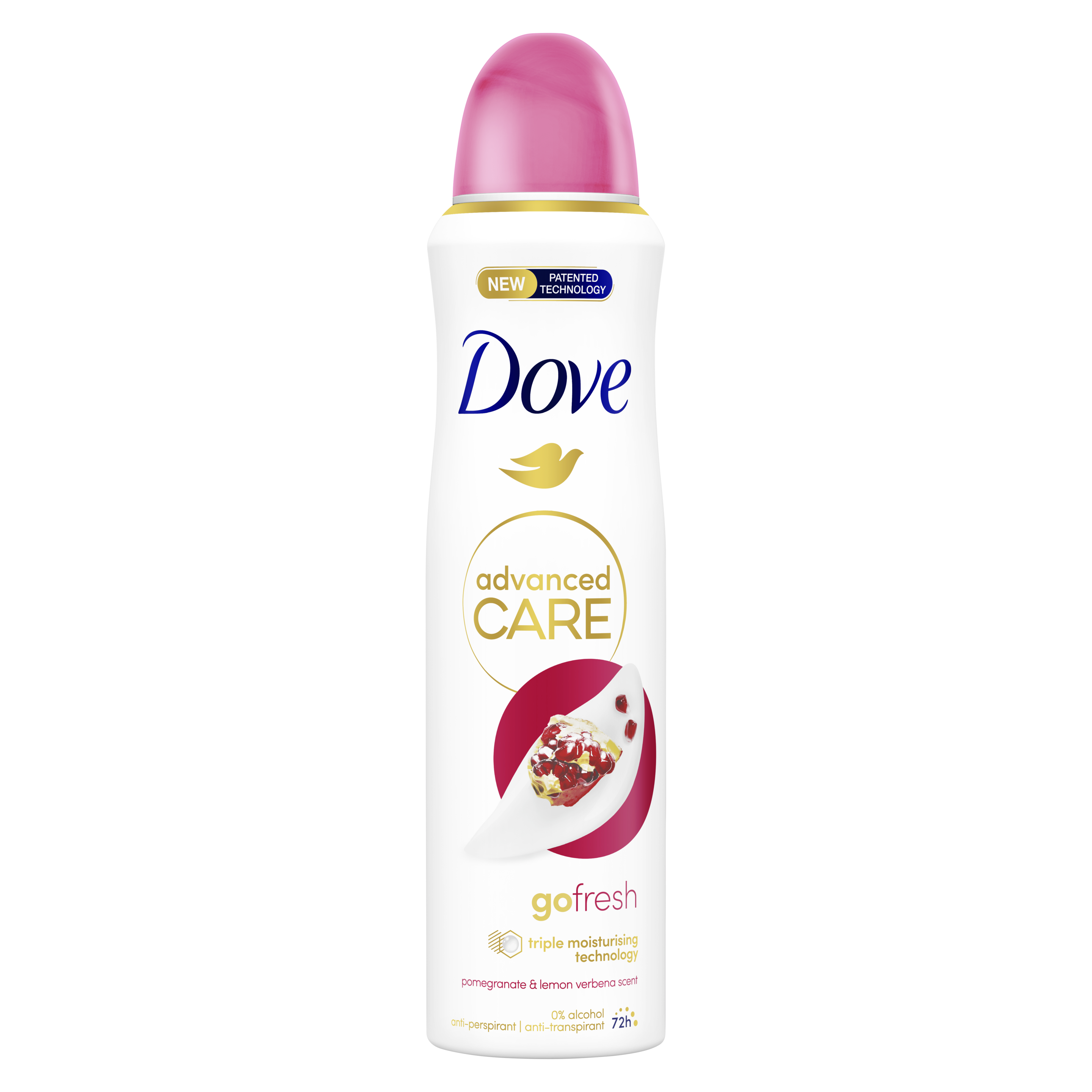 Dove Advanced Care Déodorant  Anti-Transpirant Spray Go Fresh Pomegranate & Lemon Verbena 150 ml